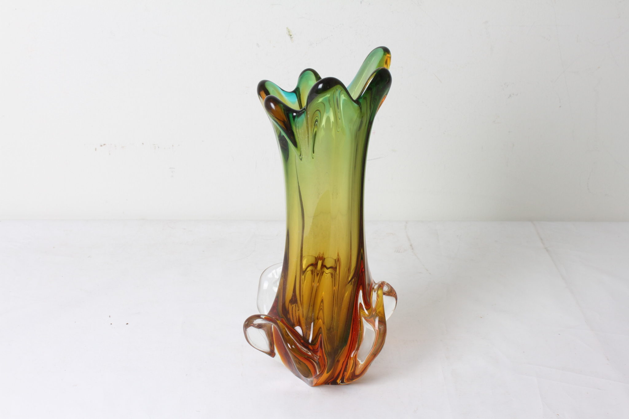 Vase en verre vintage
