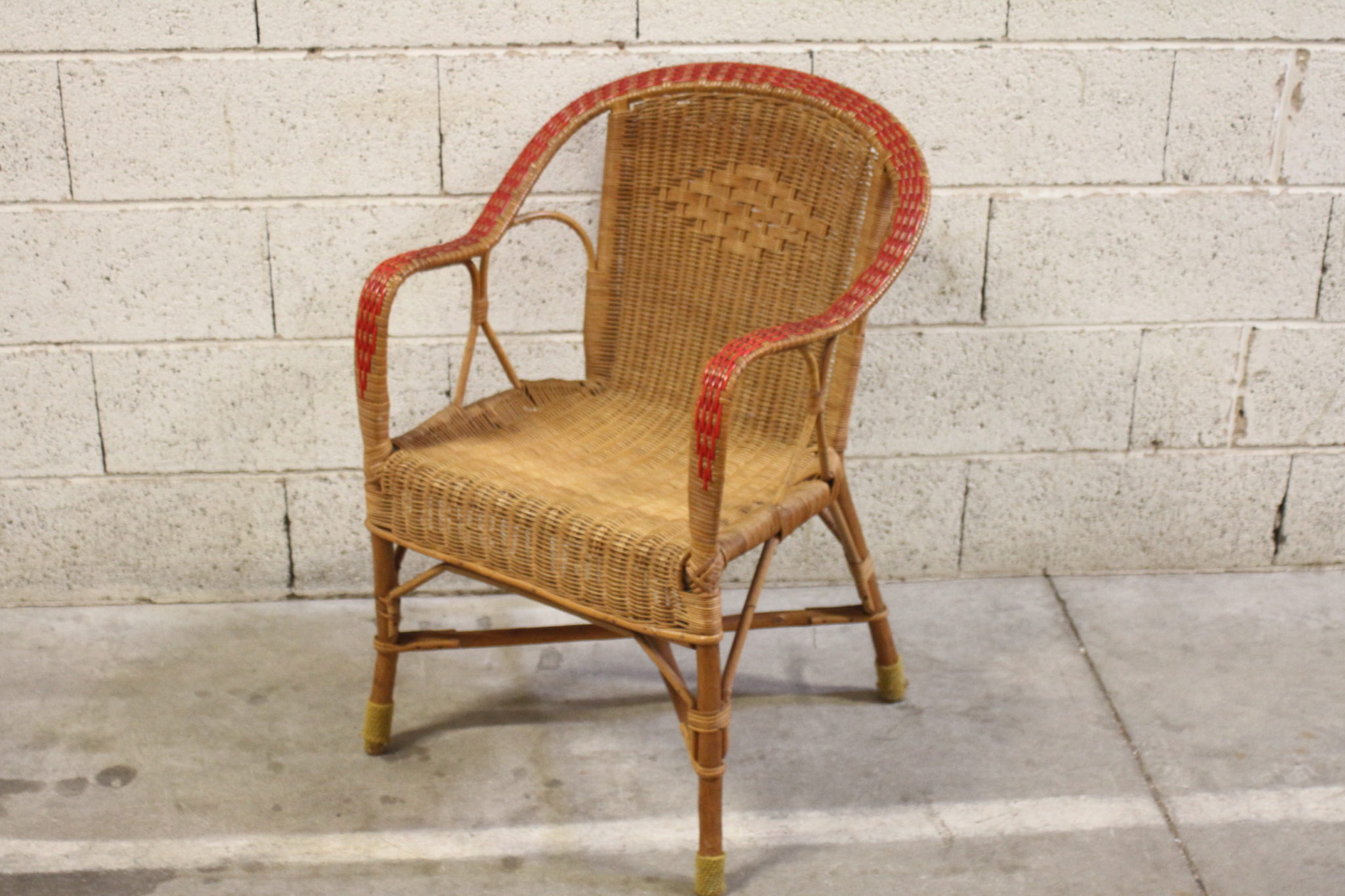 Fauteuil de jardin en osier