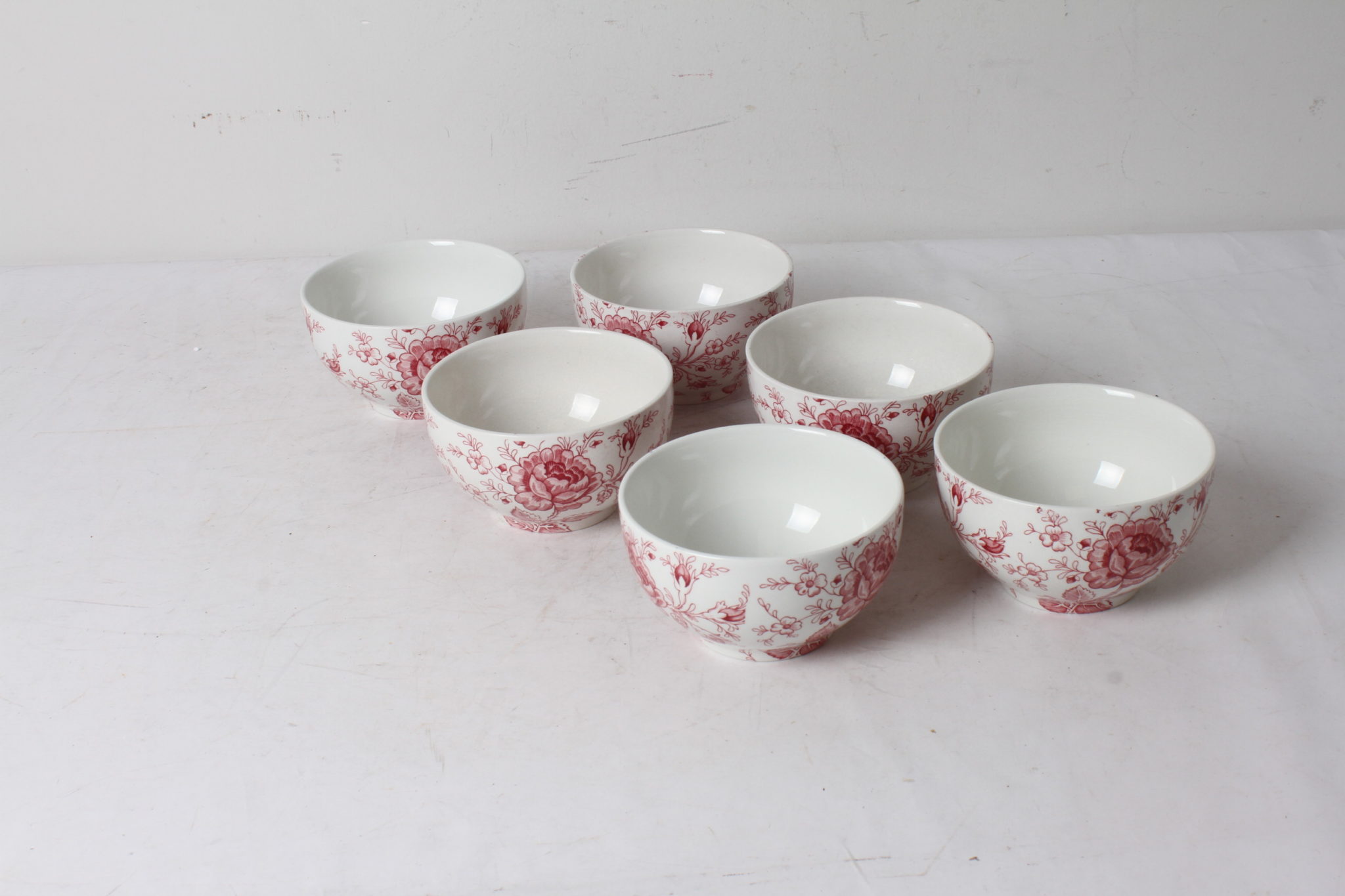 Ensemble de six bols en porcelaine anglaise – Image 2