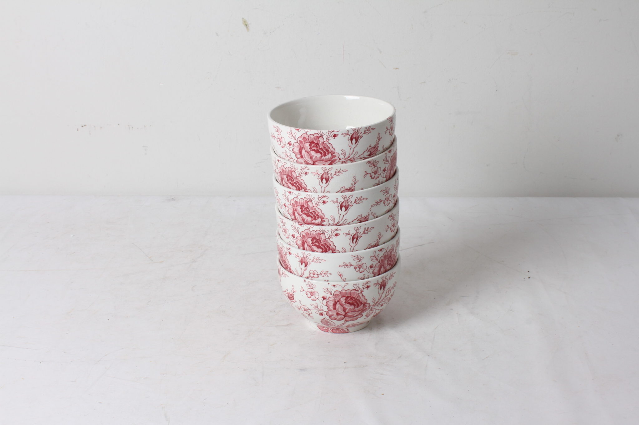 Ensemble de six bols en porcelaine anglaise – Image 4