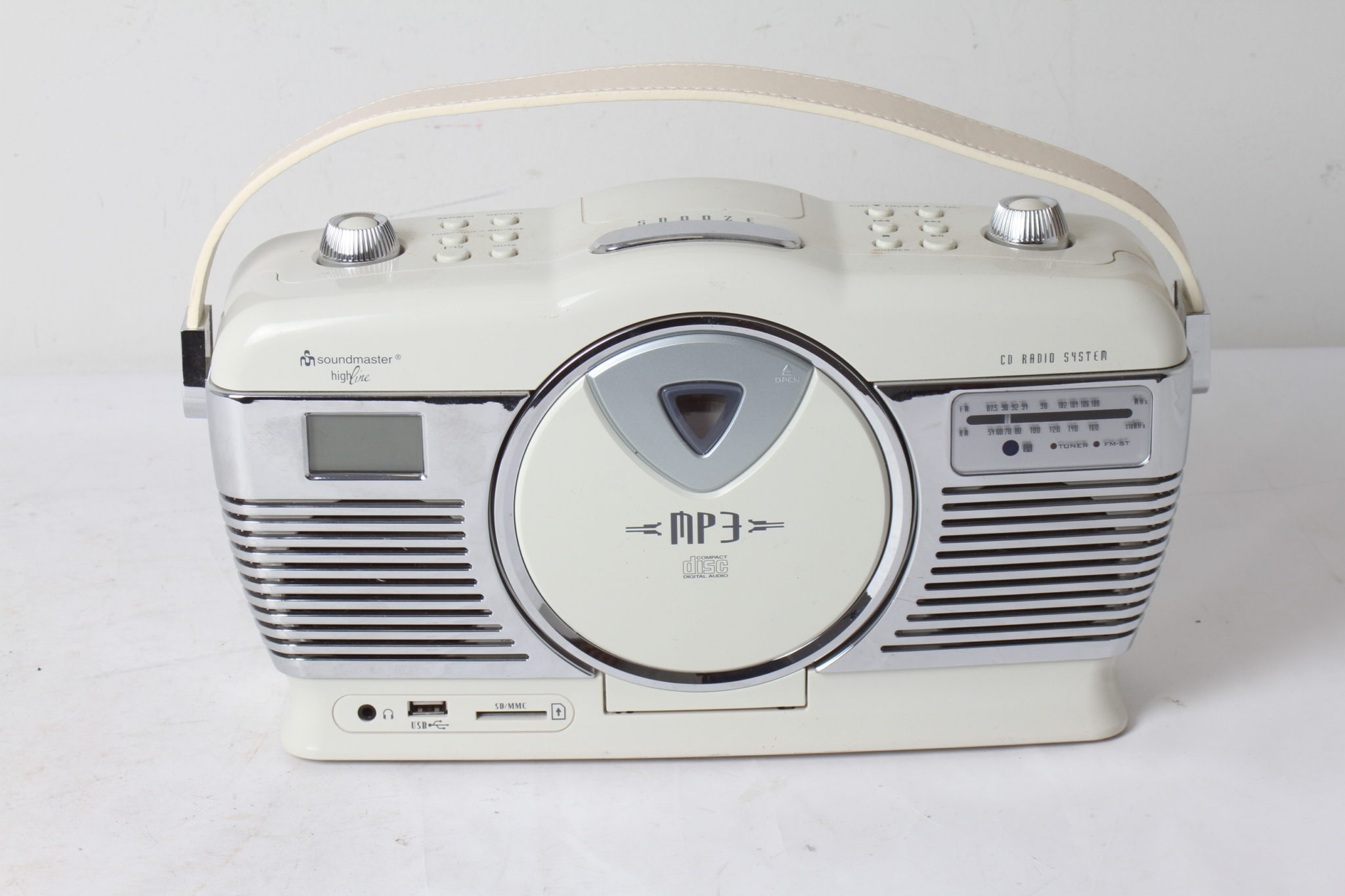 Radio-réveil Lecteur CD / MP3 / Port USB - Soundmaster