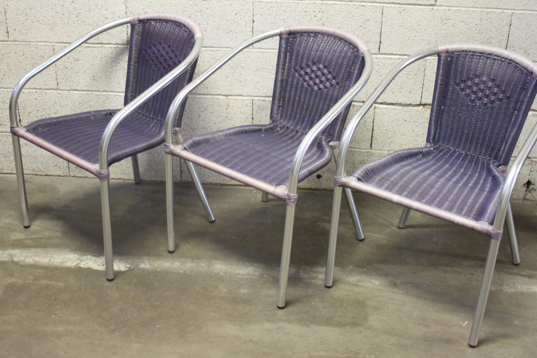Chaises de jardin empilables