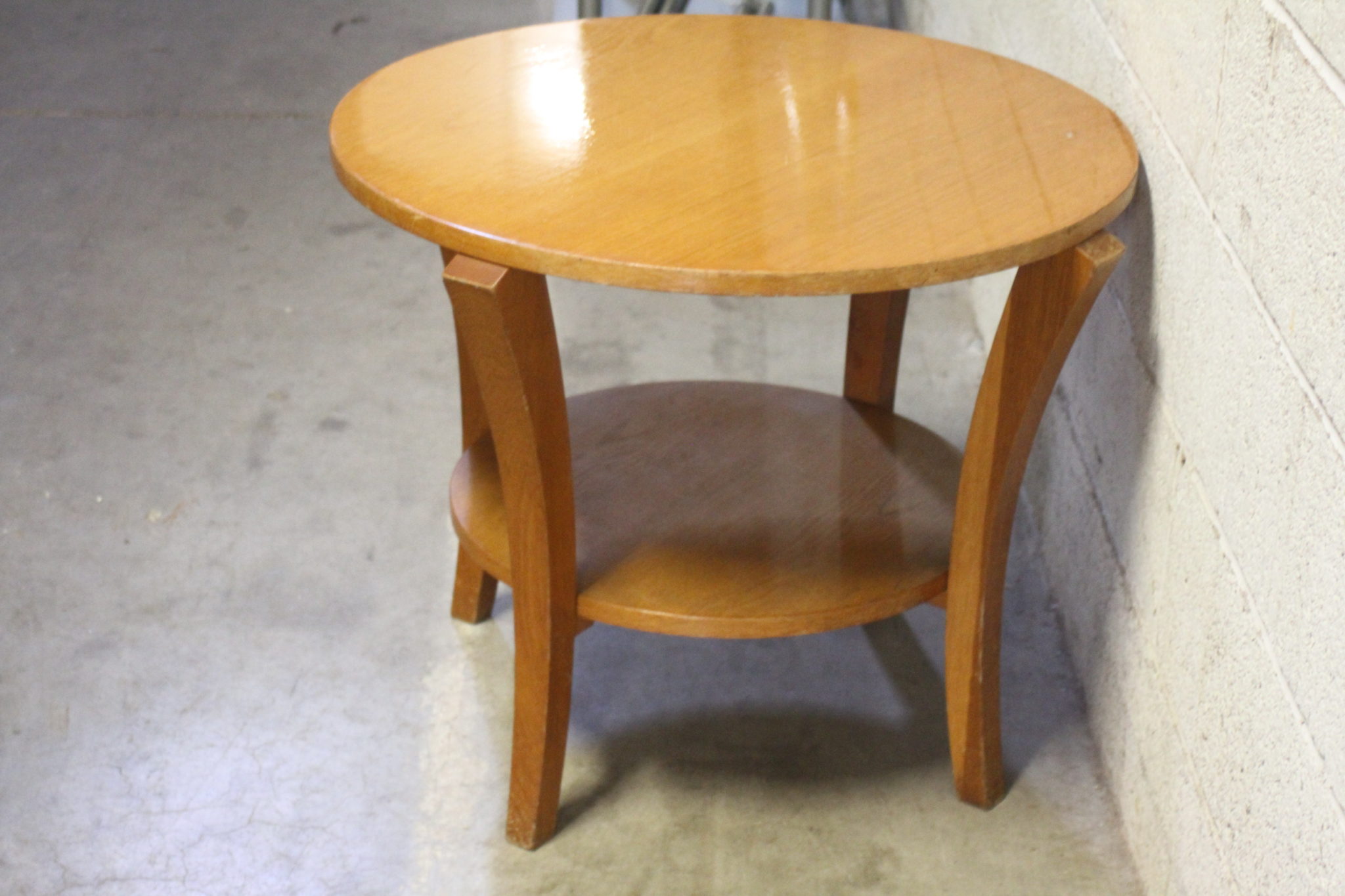 Guéridon Art Déco en bois – Image 2