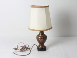 Lampe de table en émail cloisonné