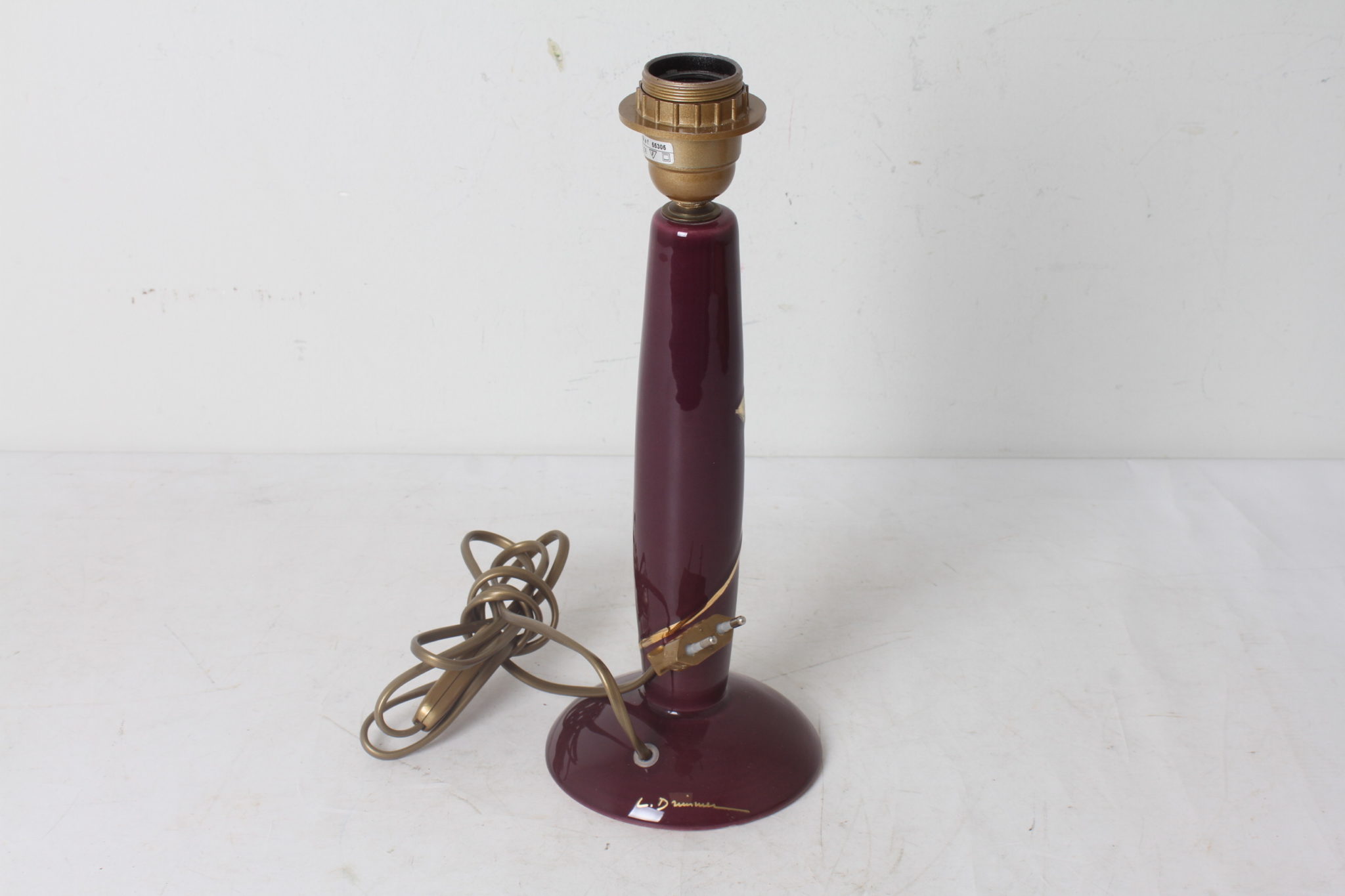 Pied de lampe signé L. Drimmer – Image 2