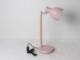 Lampe de bureau rose poudré - Corep