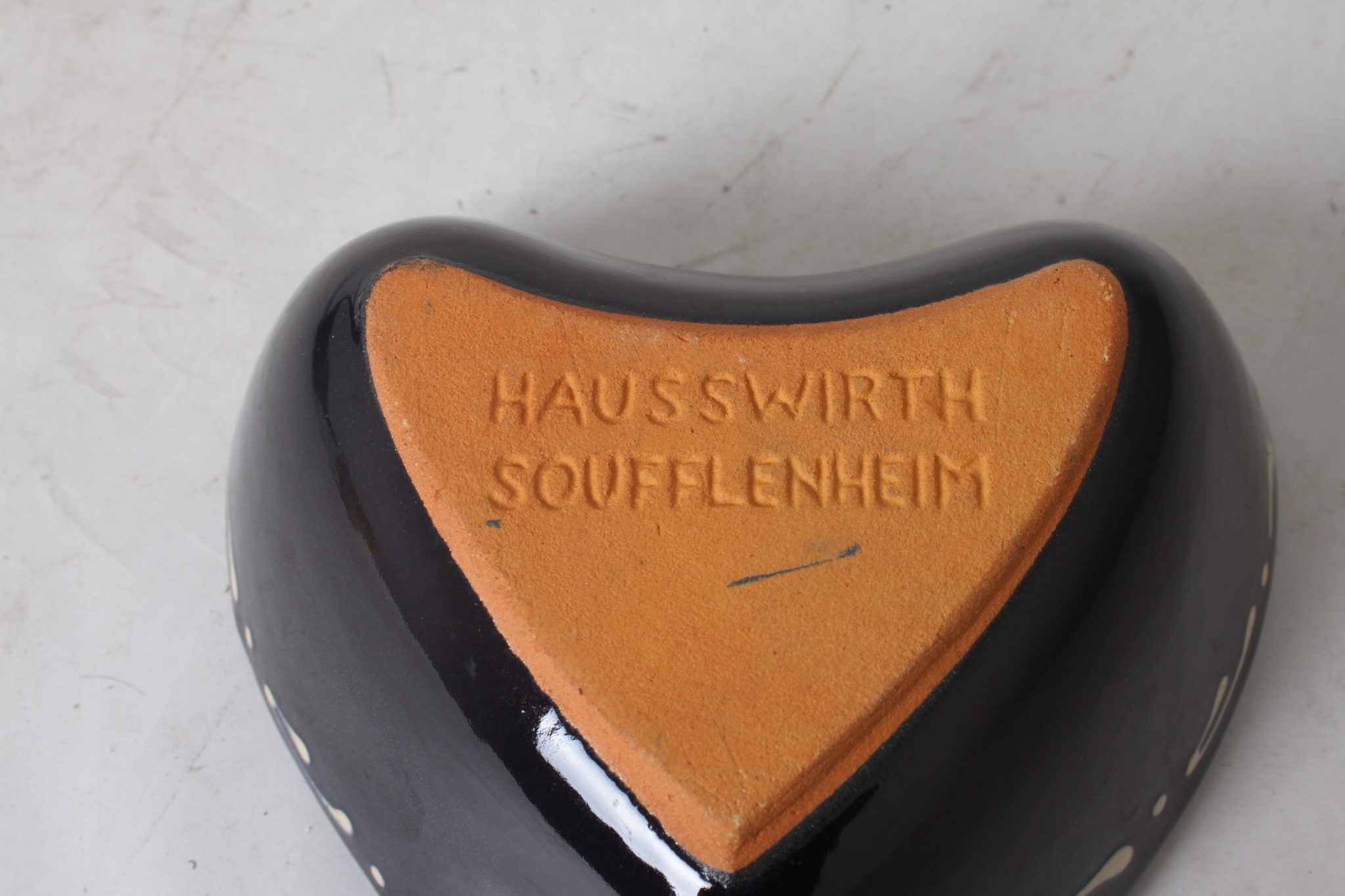 Petit coeur en poterie de Soufflenheim – Image 4