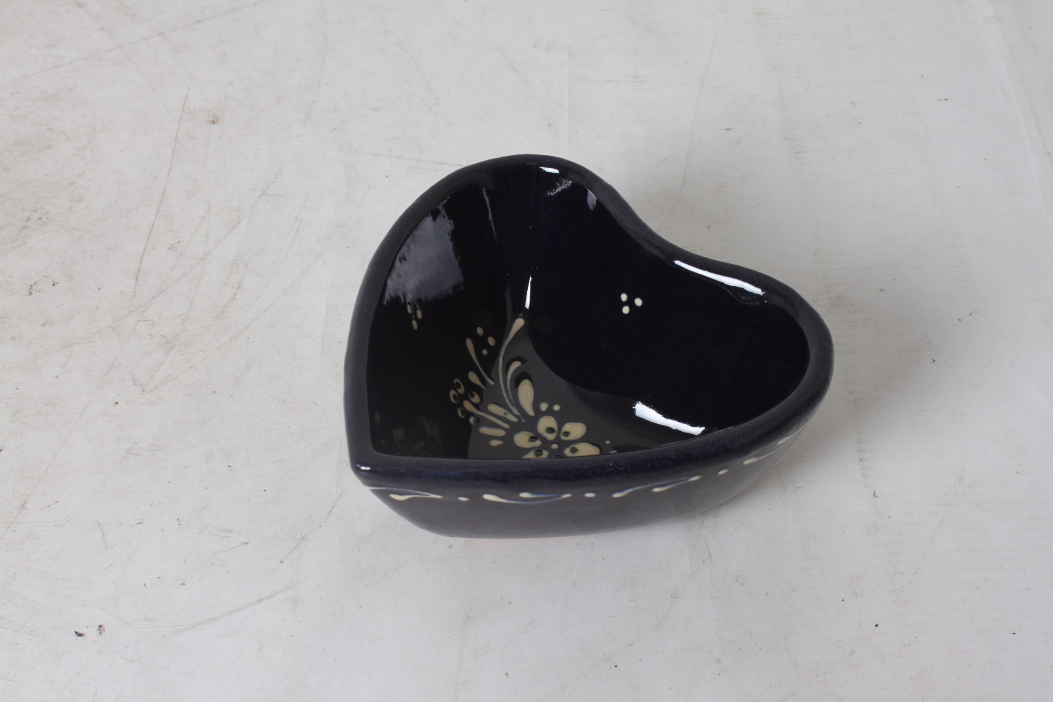 Petit coeur en poterie de Soufflenheim