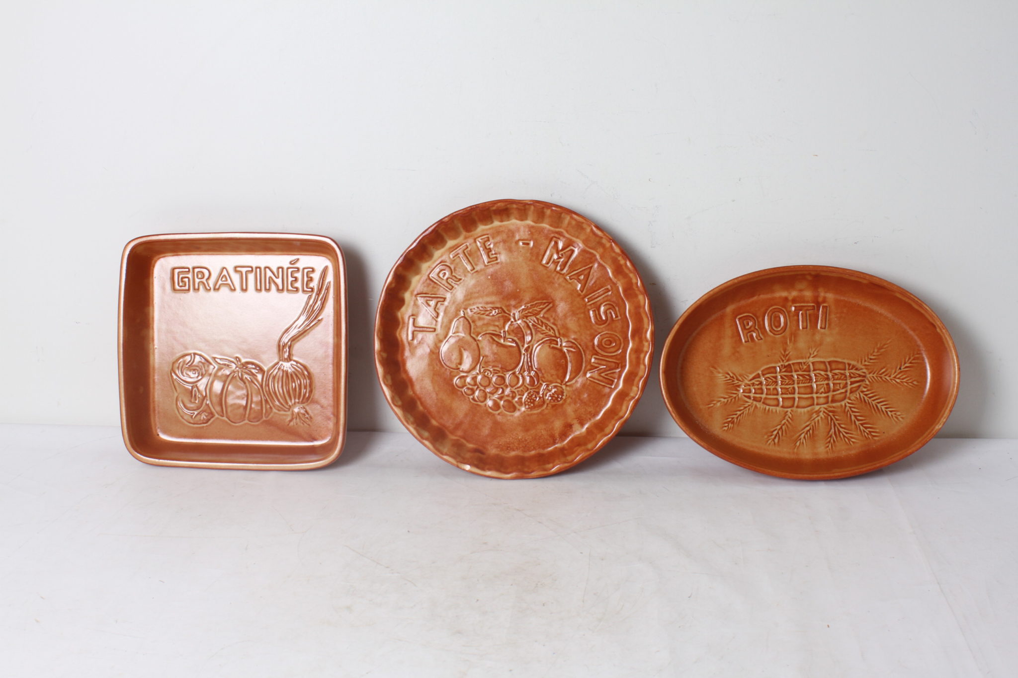 Lot de trois plats à four - Gratin/Roti/Tarte – Image 6