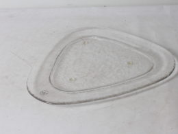 Assiette triangumaire Glasi Hergiswil