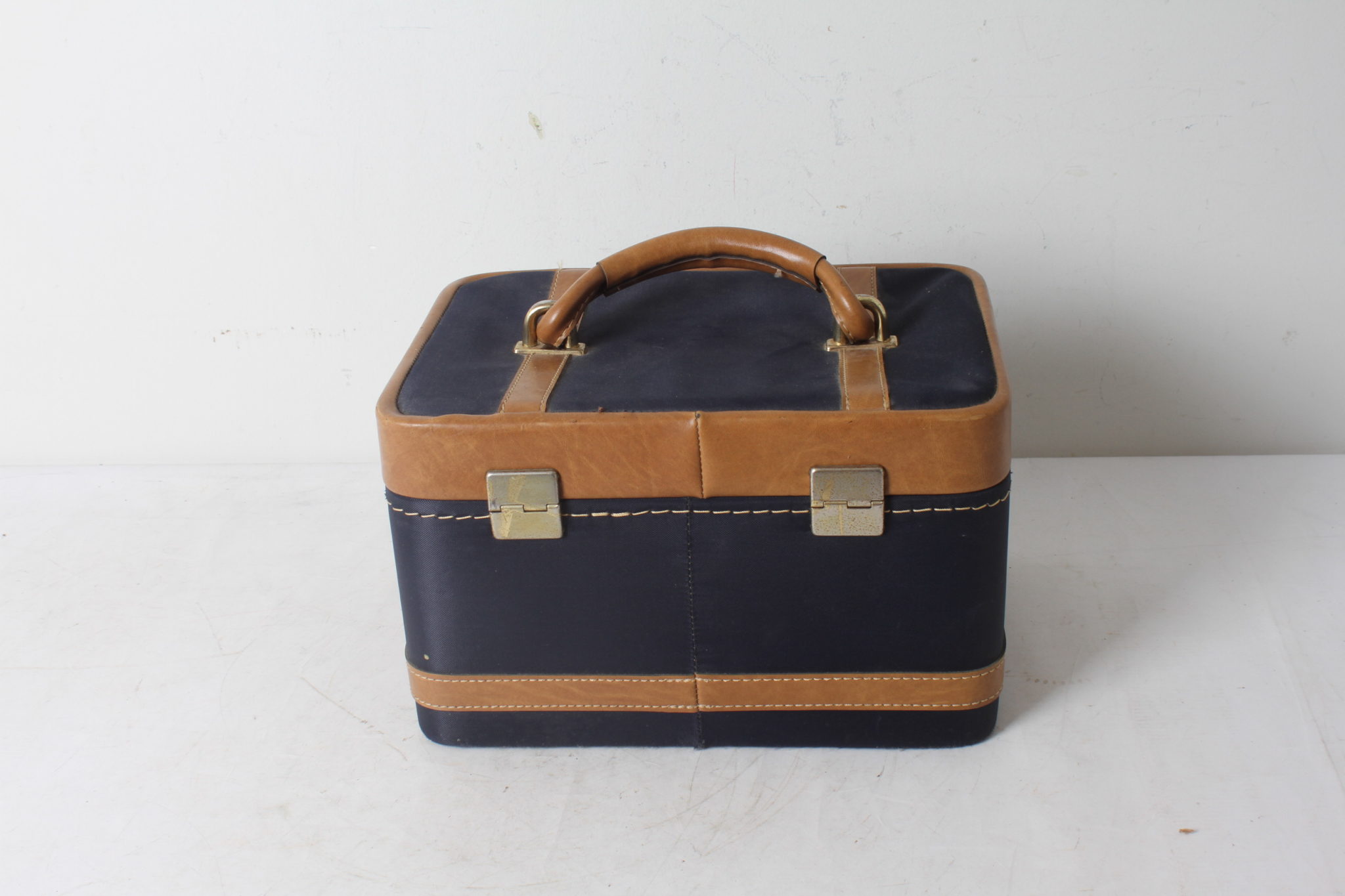 Vanity Case en Simili et tissus marine – Image 2