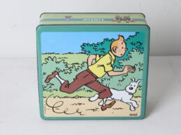 Boîte à biscuits en métal Tintin