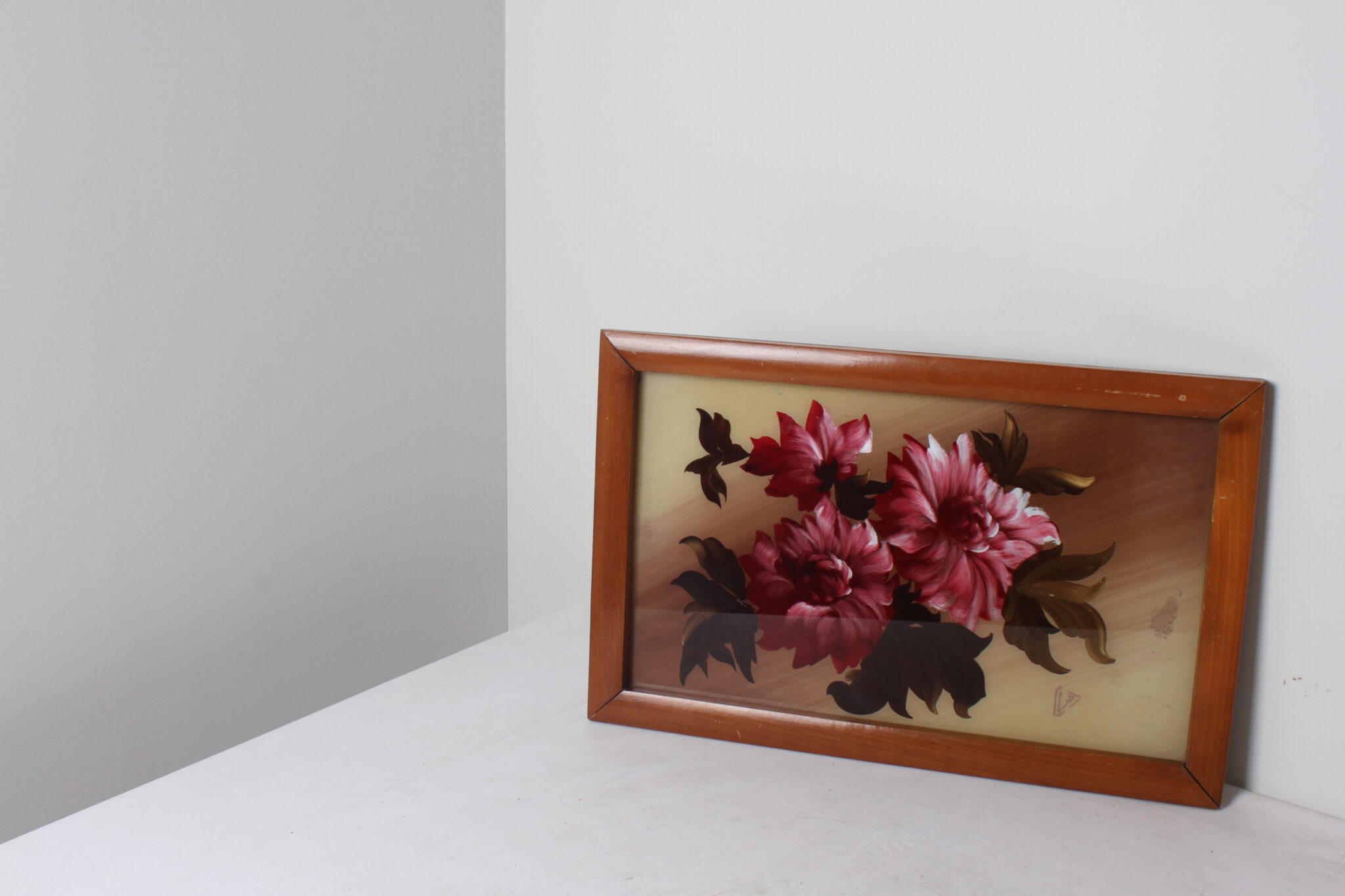 Plateau de service en bois et verre – Image 3