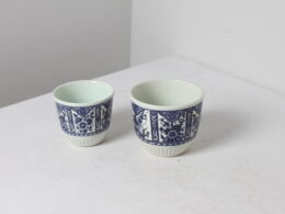Paire de cache pots vintage Delfts by Boch