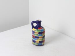 Bouteille à huile en céramique motif coloré