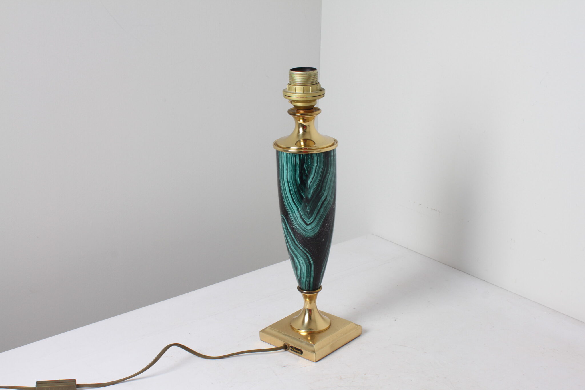 Pied de lampe vintage signé Le Dauphin