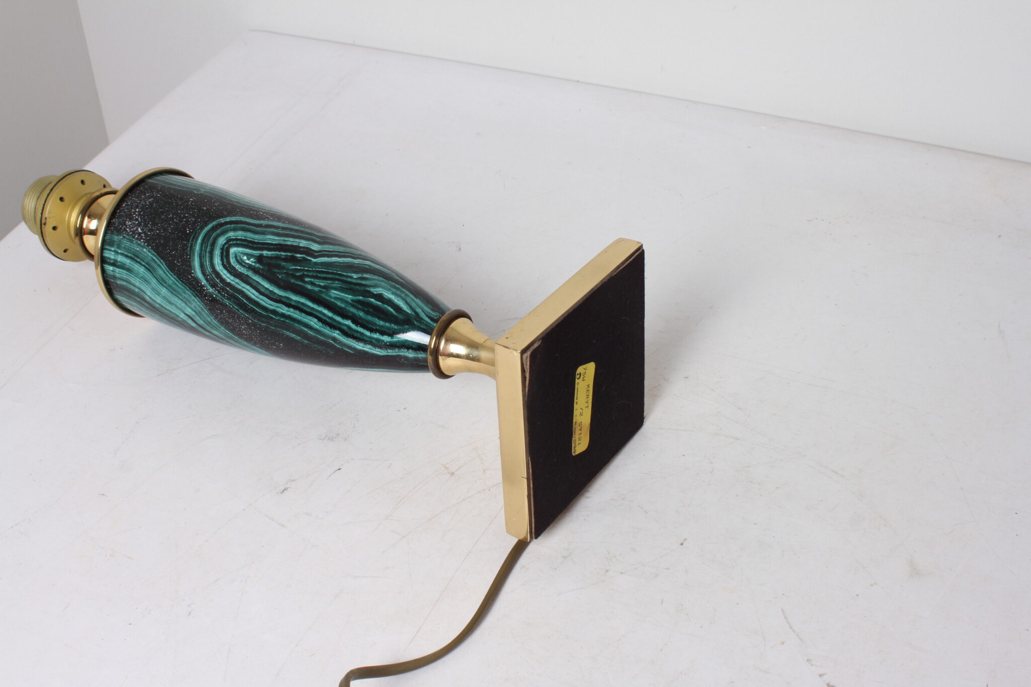 Pied de lampe vintage signé Le Dauphin – Image 3