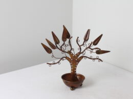 Arbre porte-bijoux en métal