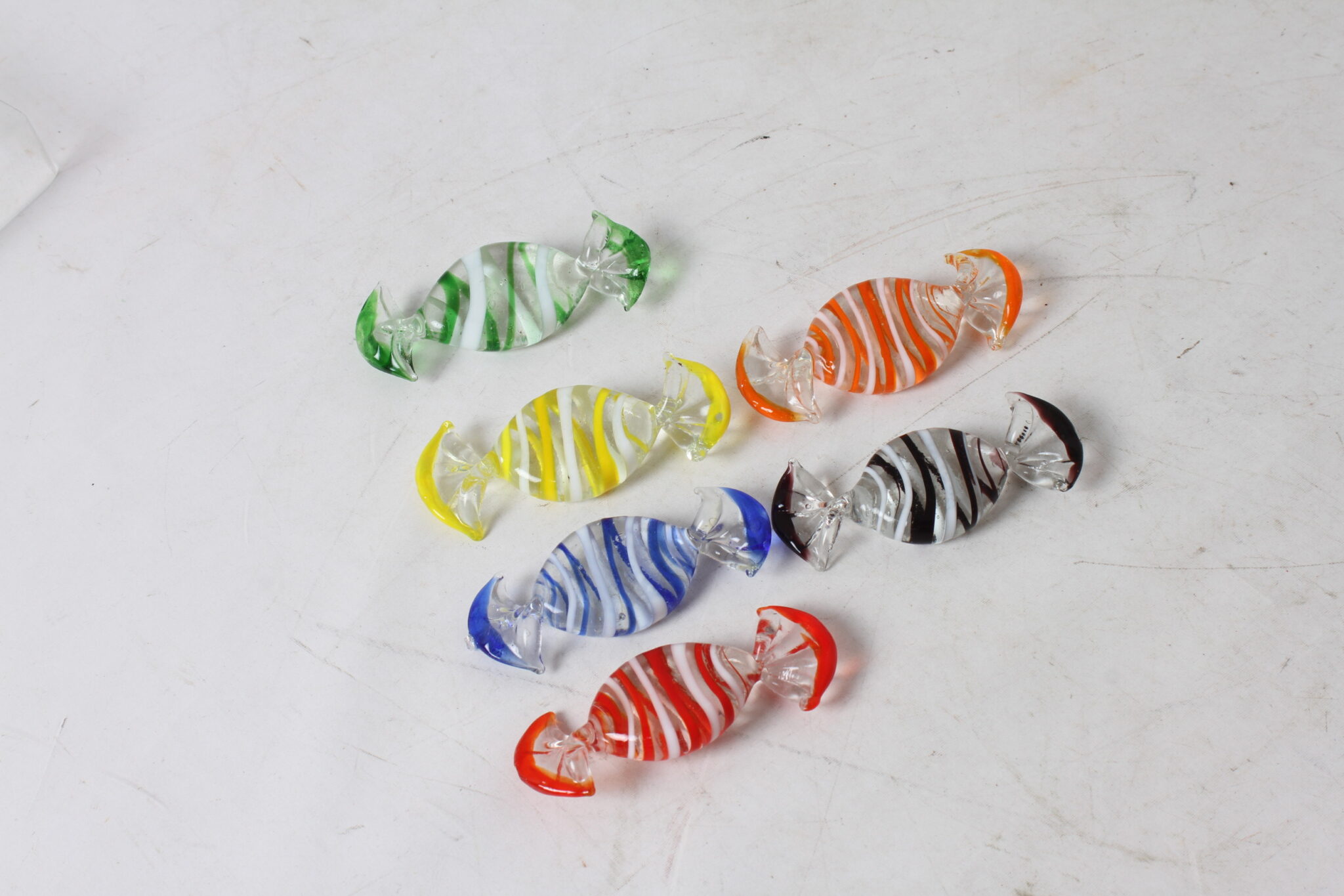 Lot de 6 porte-couteaux bonbon en verre – Image 2