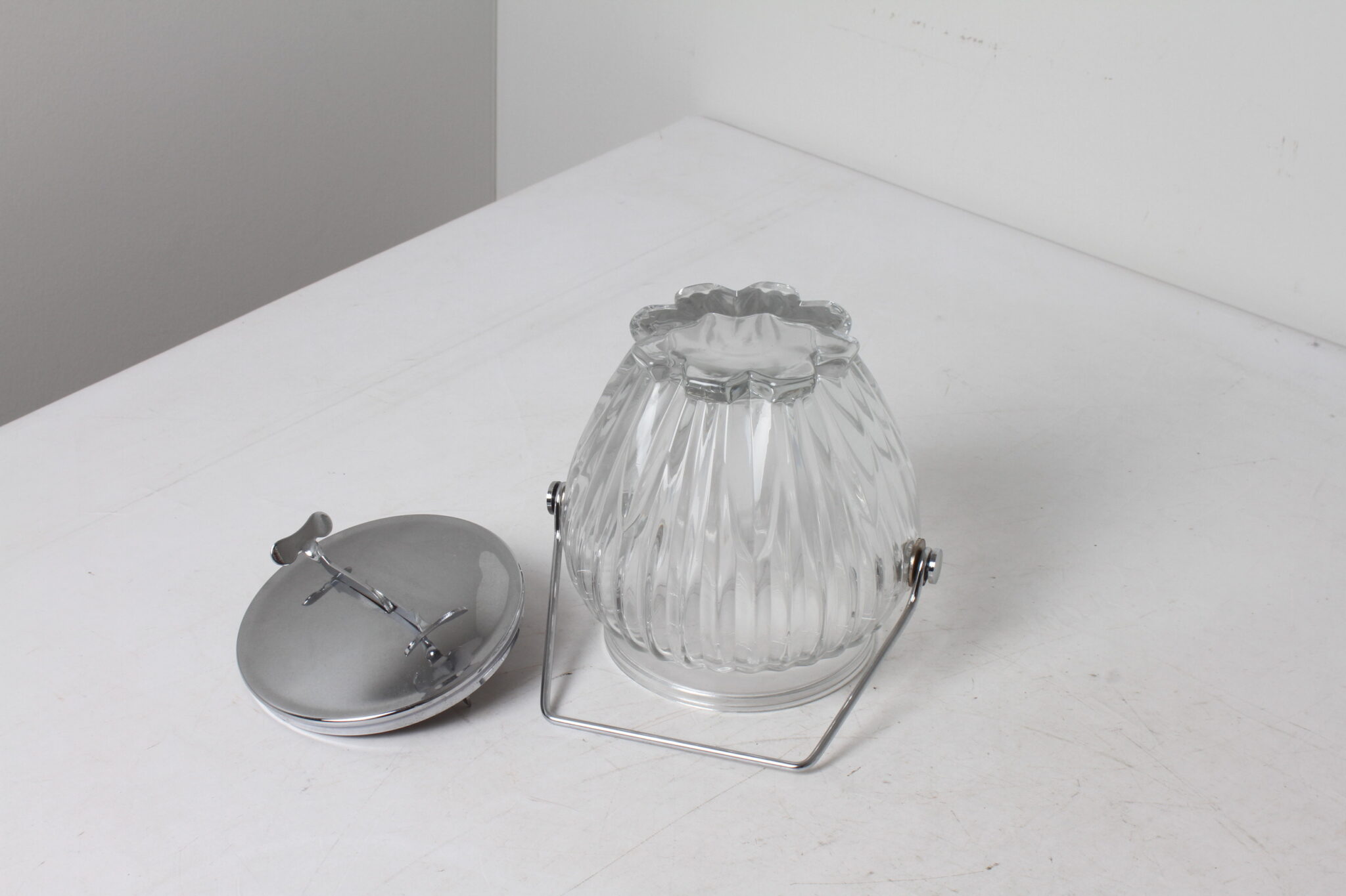 Ancien pot à biscuits en verre – Image 3