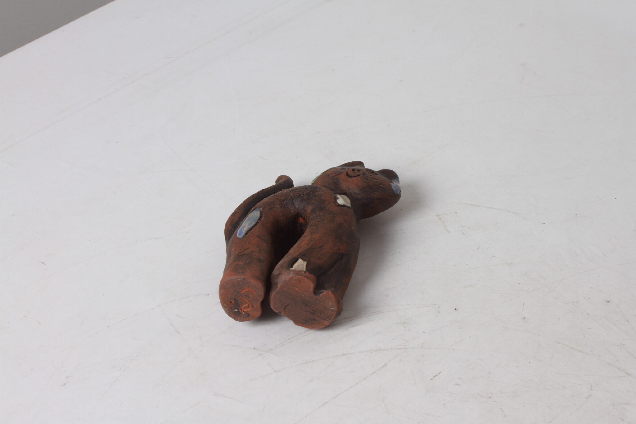Figurine décorative chat en terre cuite – Image 4