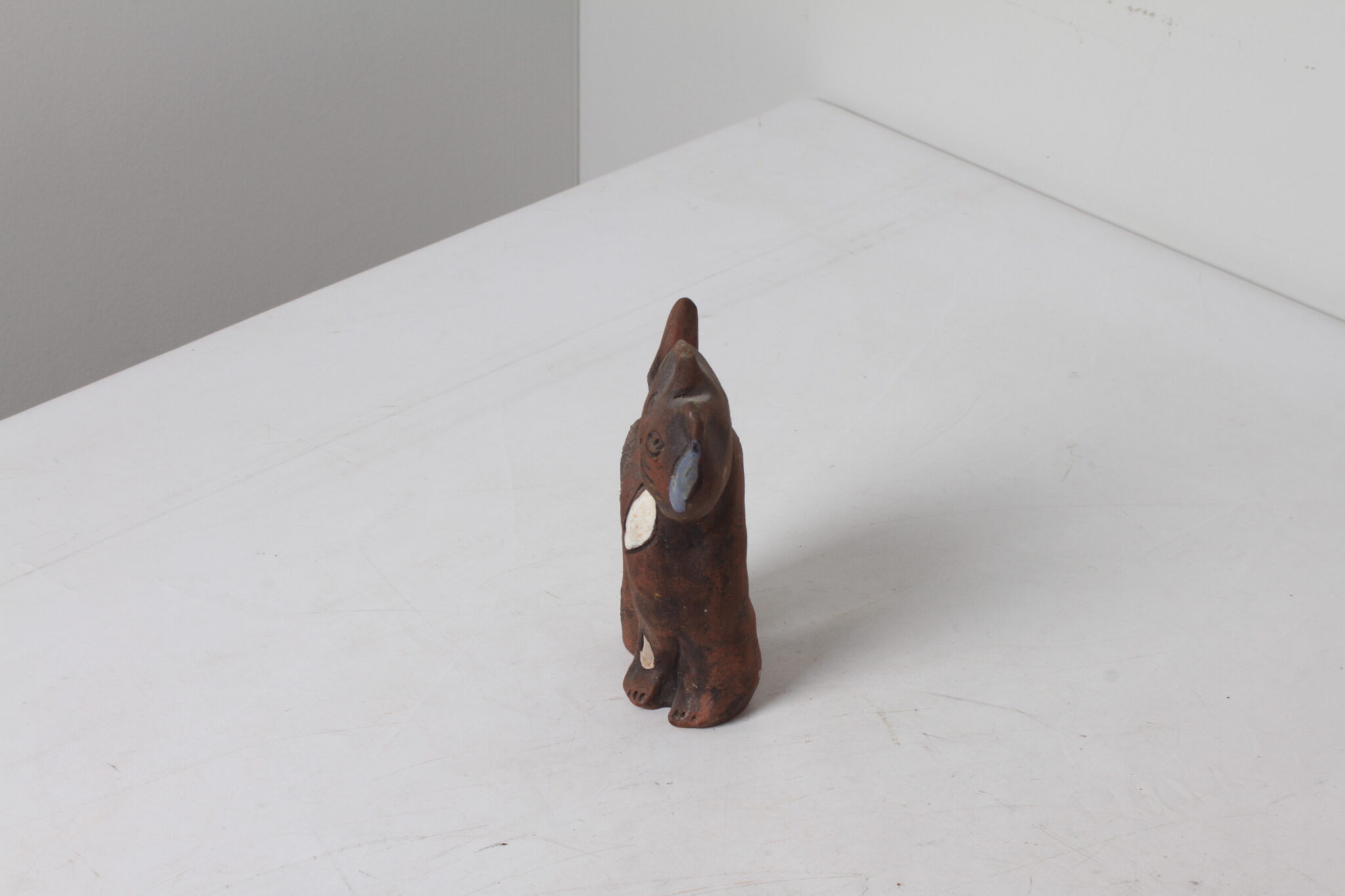 Figurine décorative chat en terre cuite – Image 3