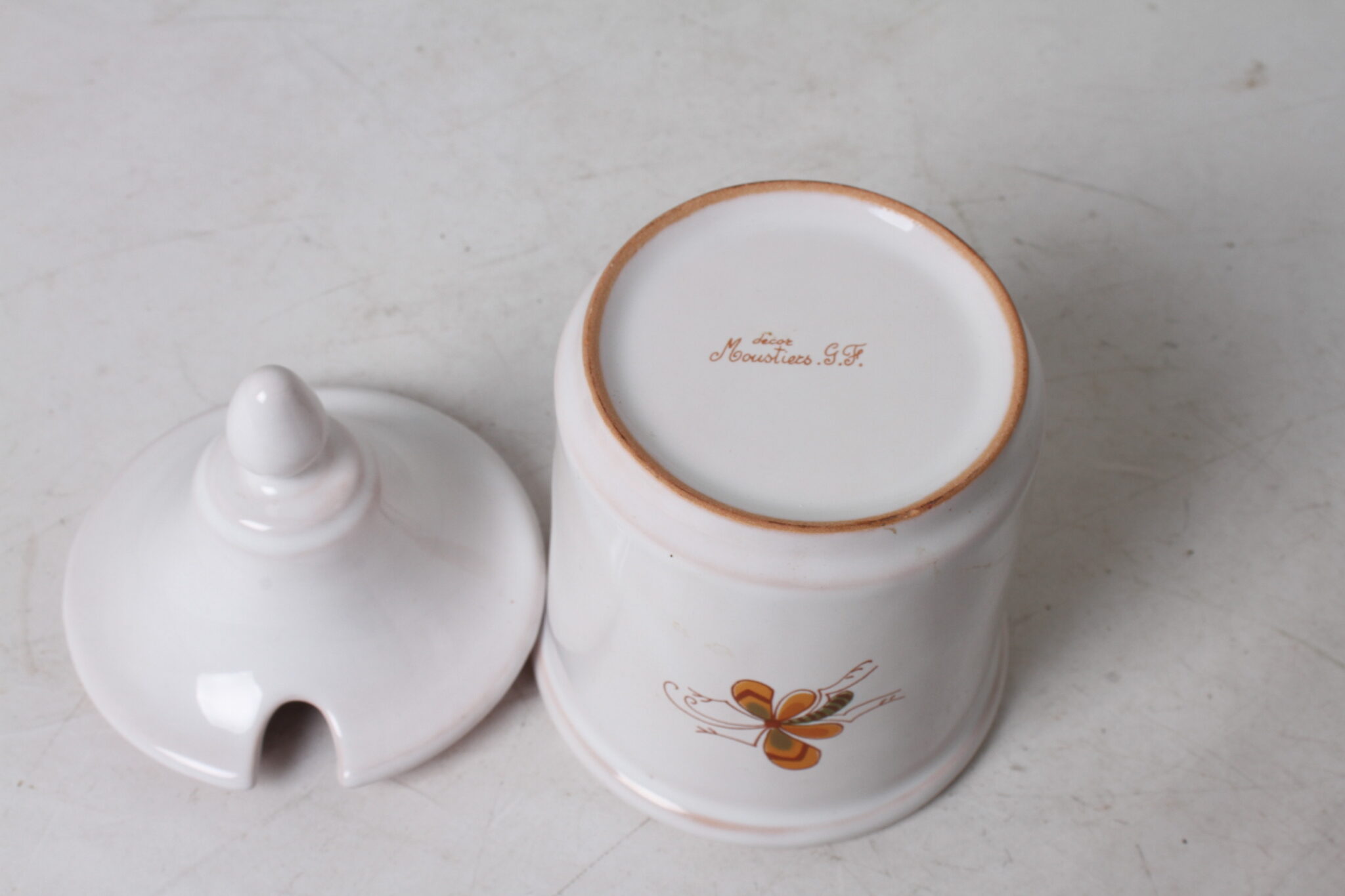 Pot à confiture décor G.F. Moustiers – Image 4