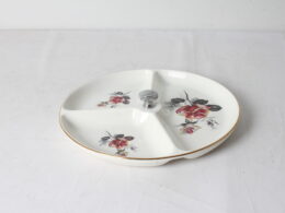Plat à compartiments en porcelaine