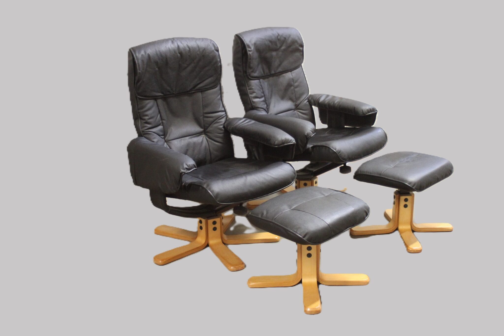 Fauteuil relax et son repose-pieds