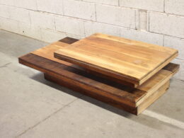 Table basse sculpturale et design