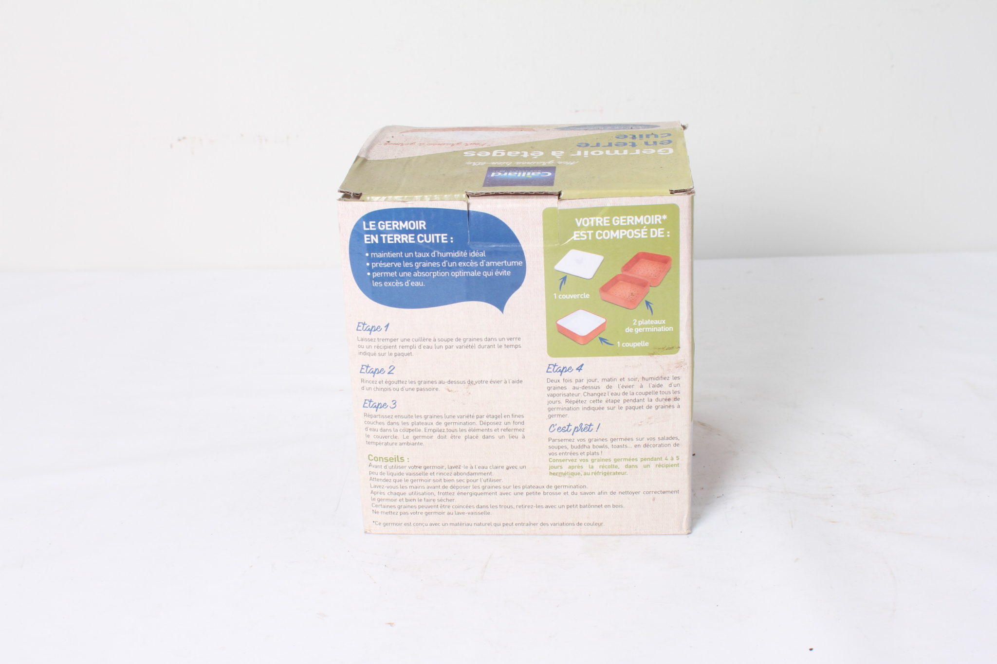 Germoir à étages en terre cuite - Caillard -emmaus-etikette-scherwiller-occasion-santé-graines germées (1)