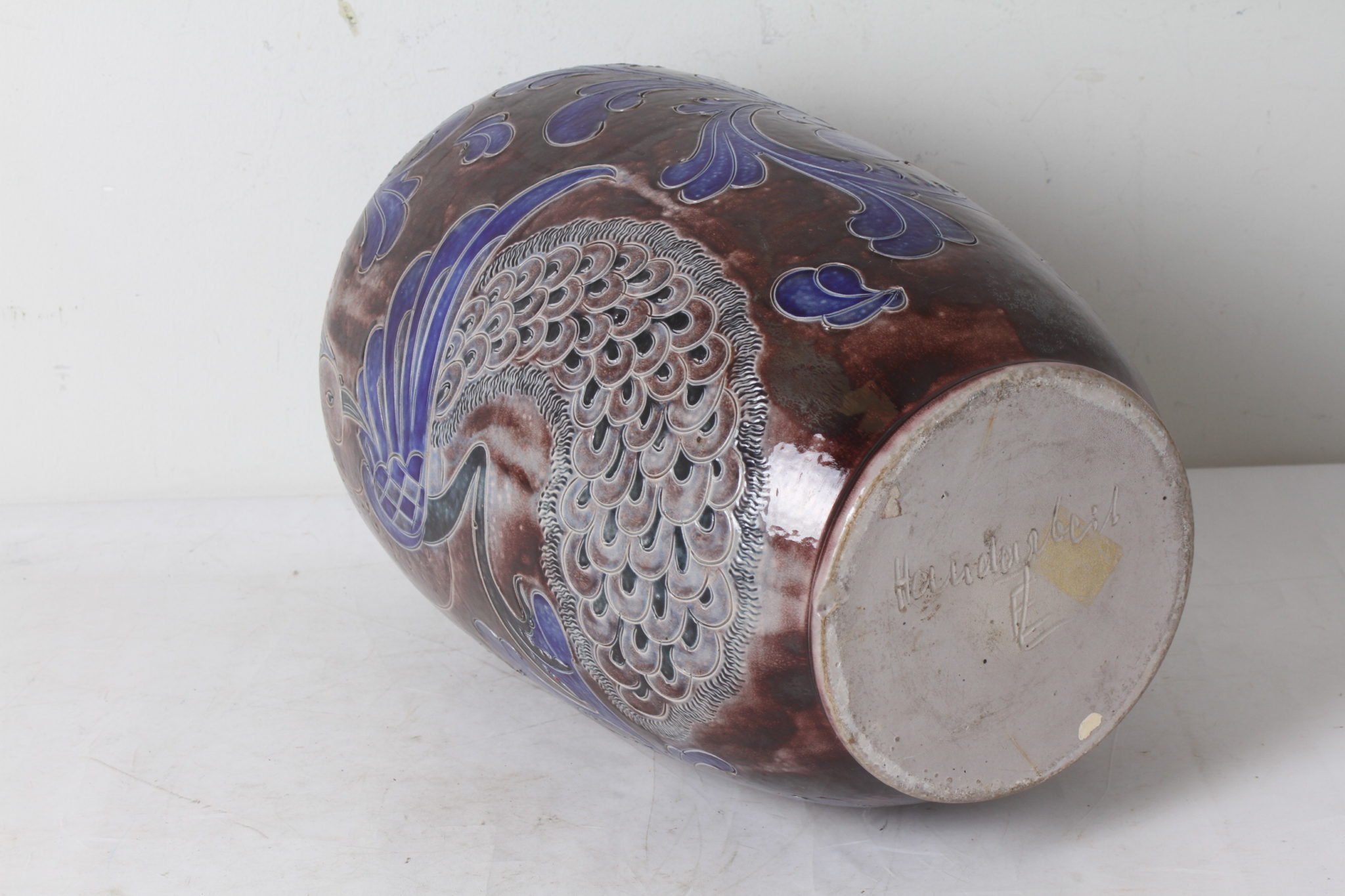emmaus-scherwiller-etikette-occasion -Grand -vase - poterie -Handarbeit (3)