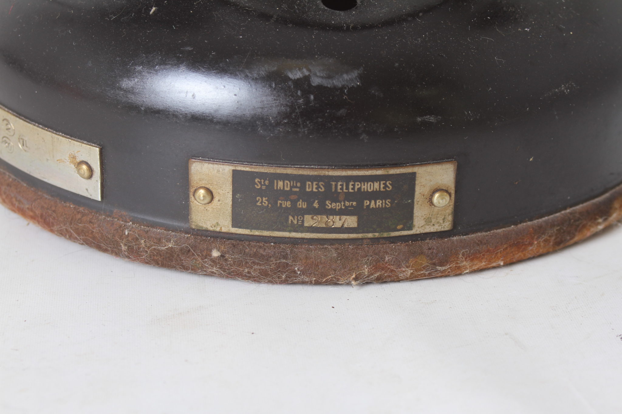 emmaus-scherwiller-etikette-occasion - Ancien -téléphone - bakélite - Société- industrielle-téléphones- Paris (2)