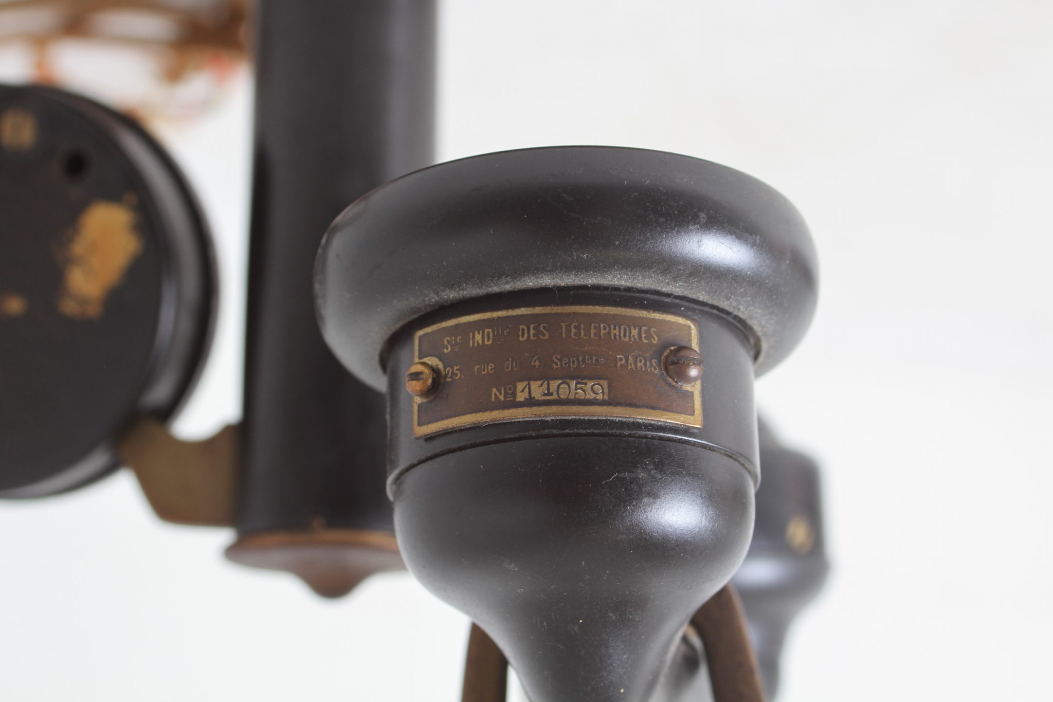emmaus-scherwiller-etikette-occasion - Ancien -téléphone - bakélite - Société- industrielle-téléphones- Paris (7)