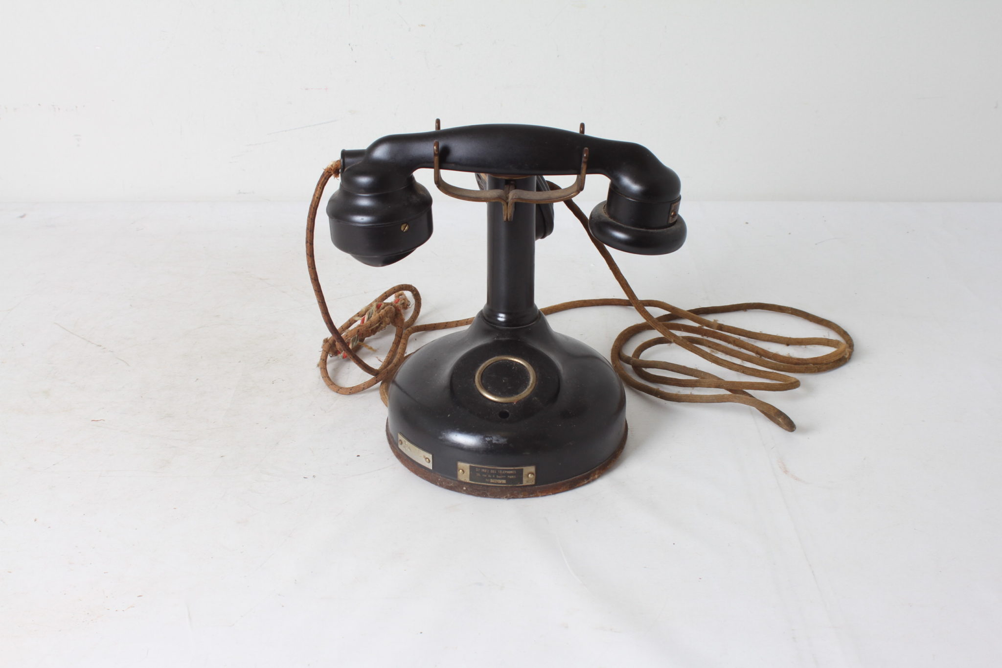 emmaus-scherwiller-etikette-occasion - Ancien -téléphone - bakélite - Société- industrielle-téléphones- Paris (8)