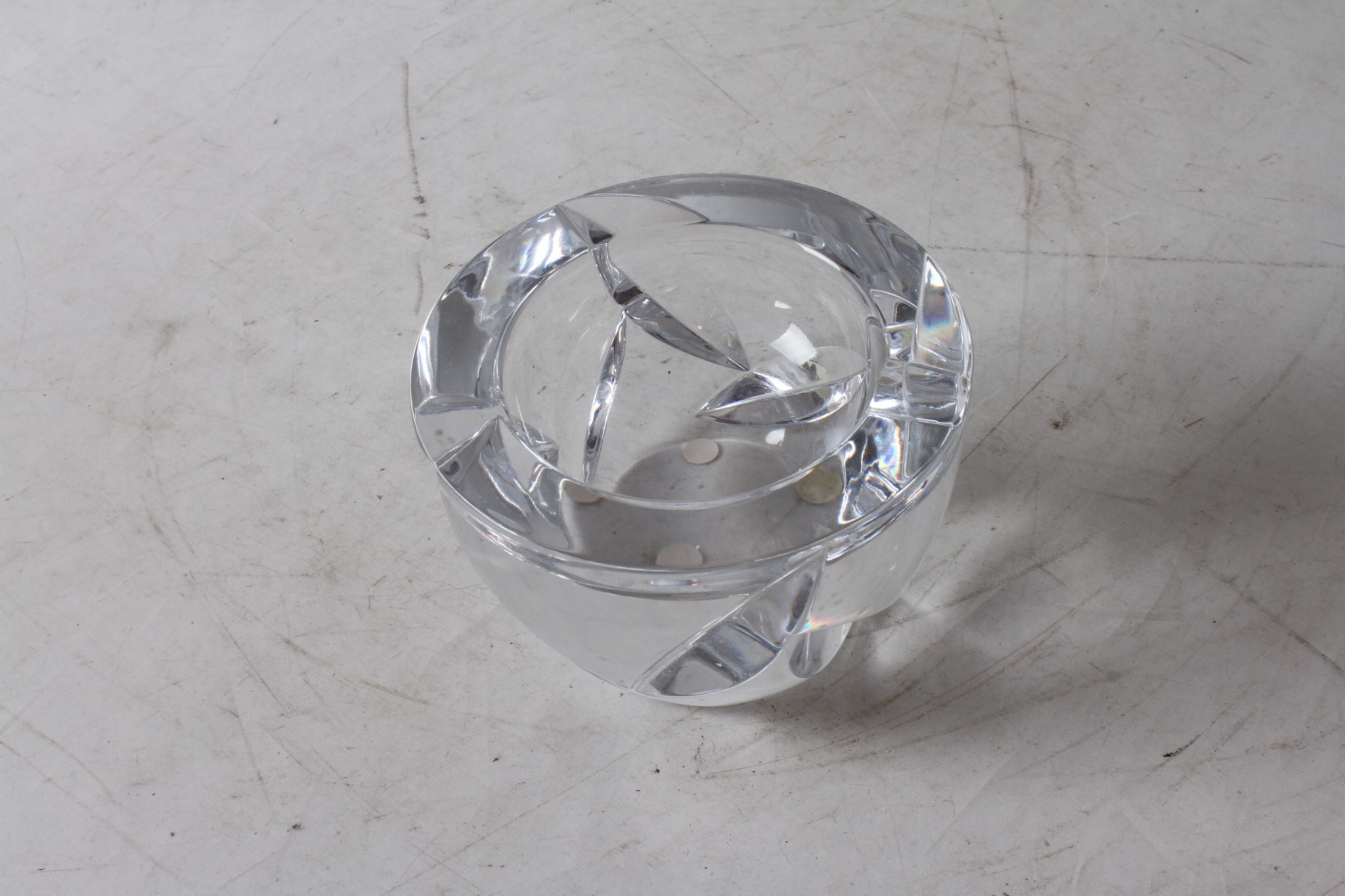 emmaus-scherwiller-etikette-occasion -Grand -cendrier -vintage- verre (2)