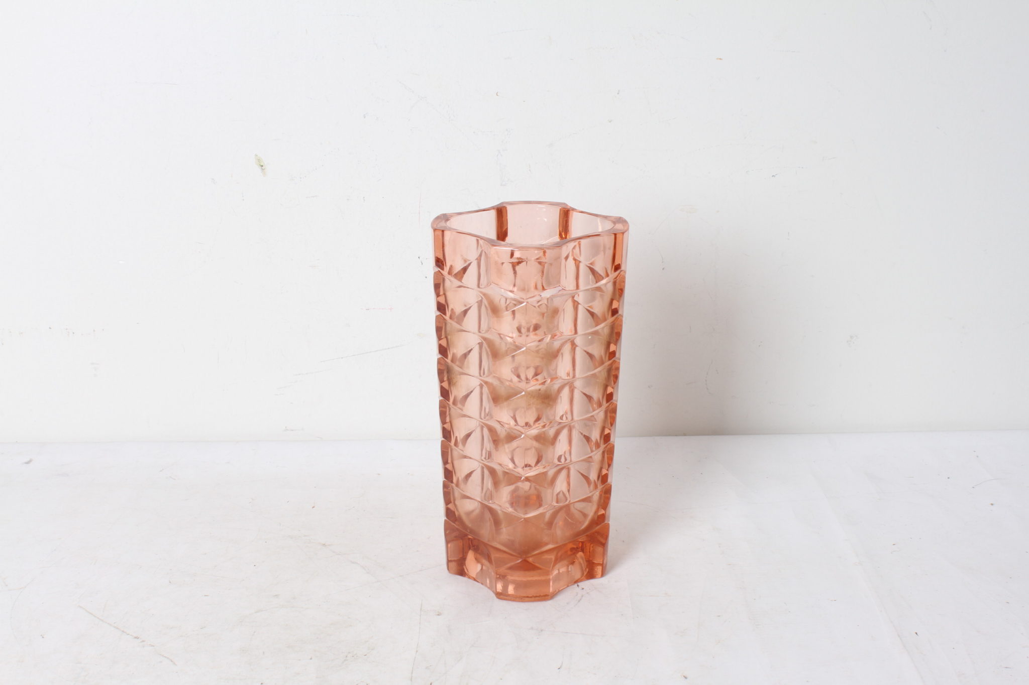 emmaus-scherwiller-etikette-occasion -vase-vintage-rose-france - Windsor- Arcoroc (1)