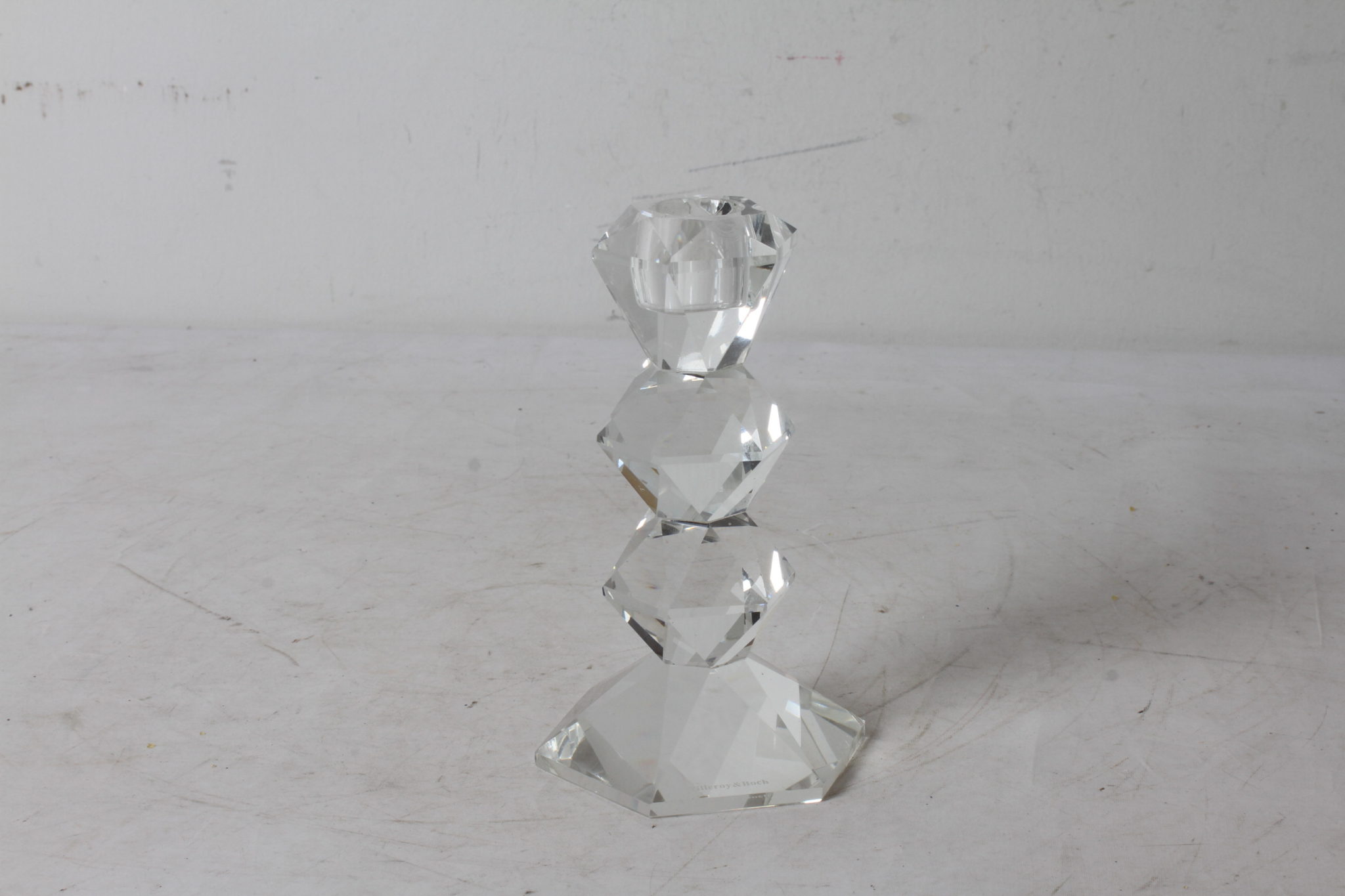 emmaus-scherwiller-etikette-occasion -villeroy ey boche-bougeoir - verre-facettes (1)