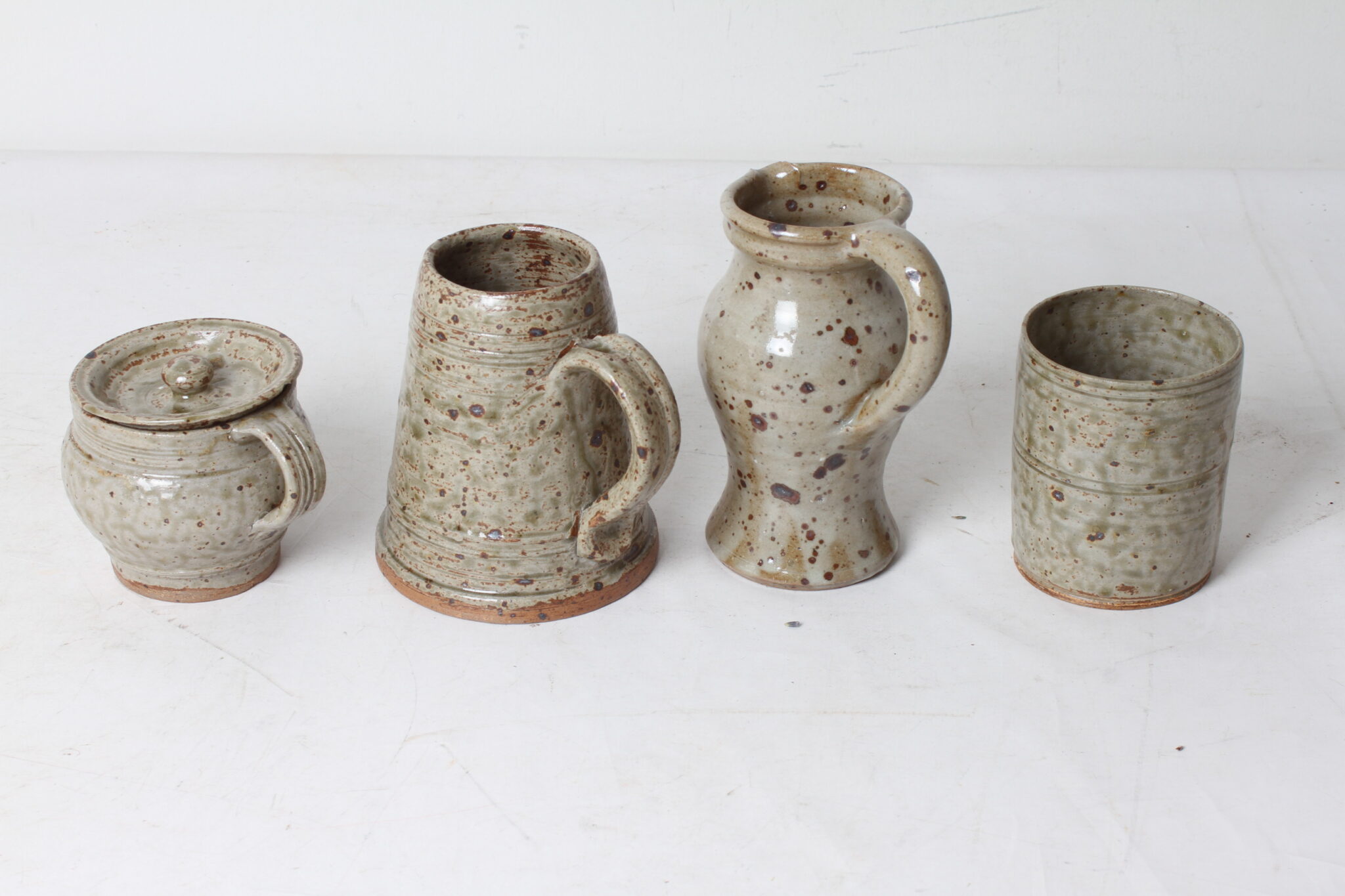 Service en grés artisanale - vaisselle rustique émaillée