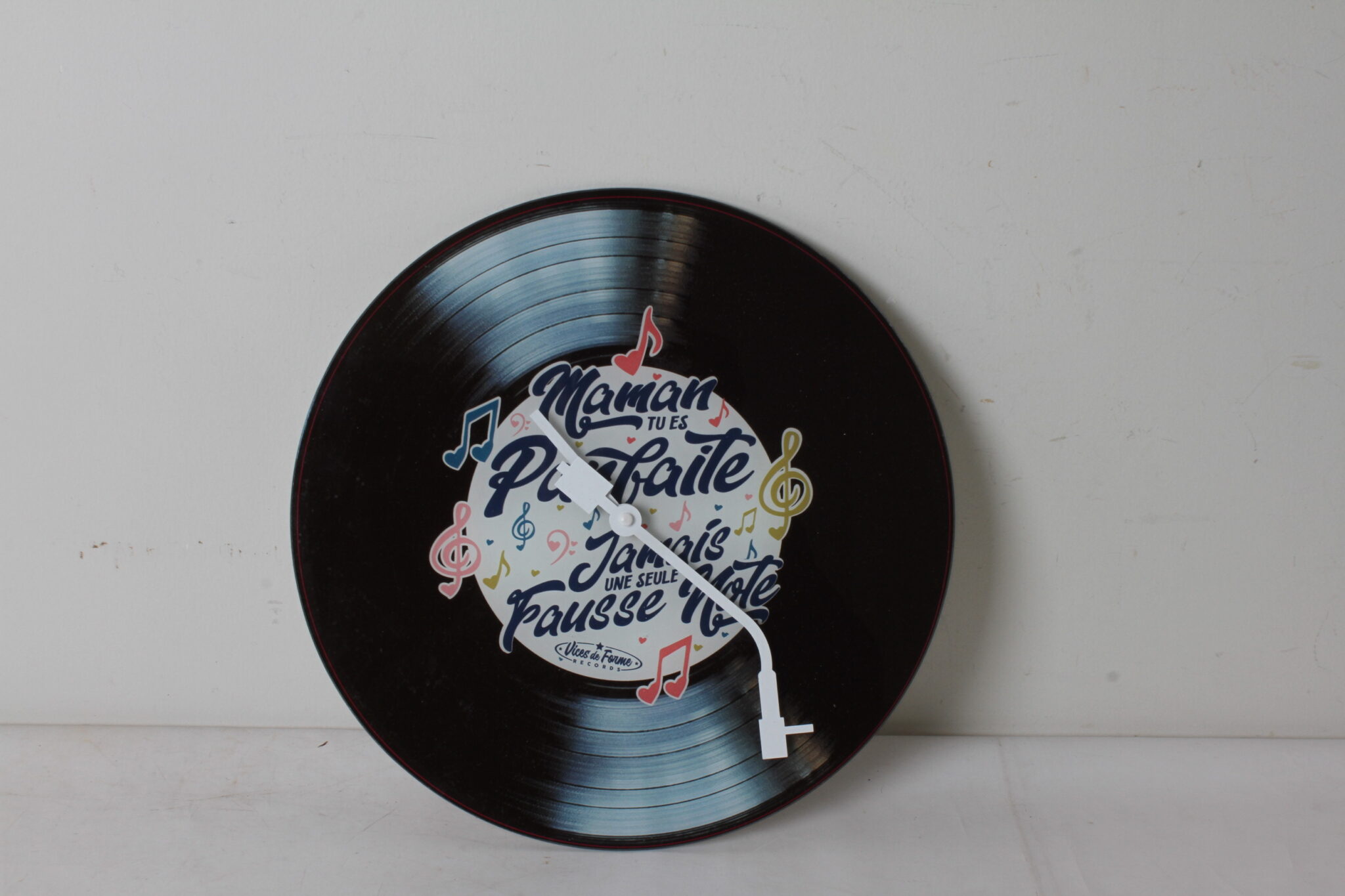 Horloge murale disque vinyle vintage (2)