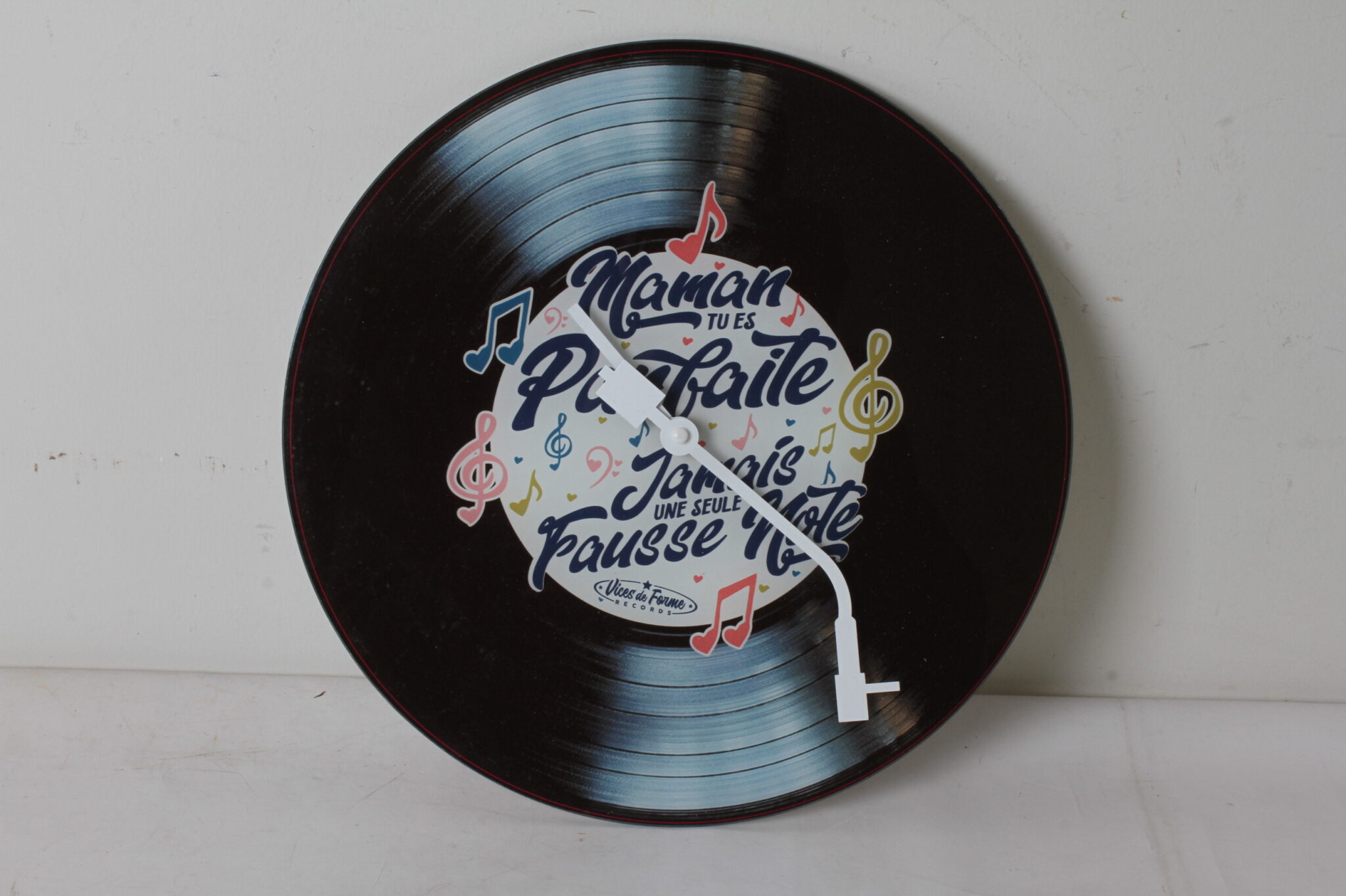 Horloge murale disque vinyle vintage (3)