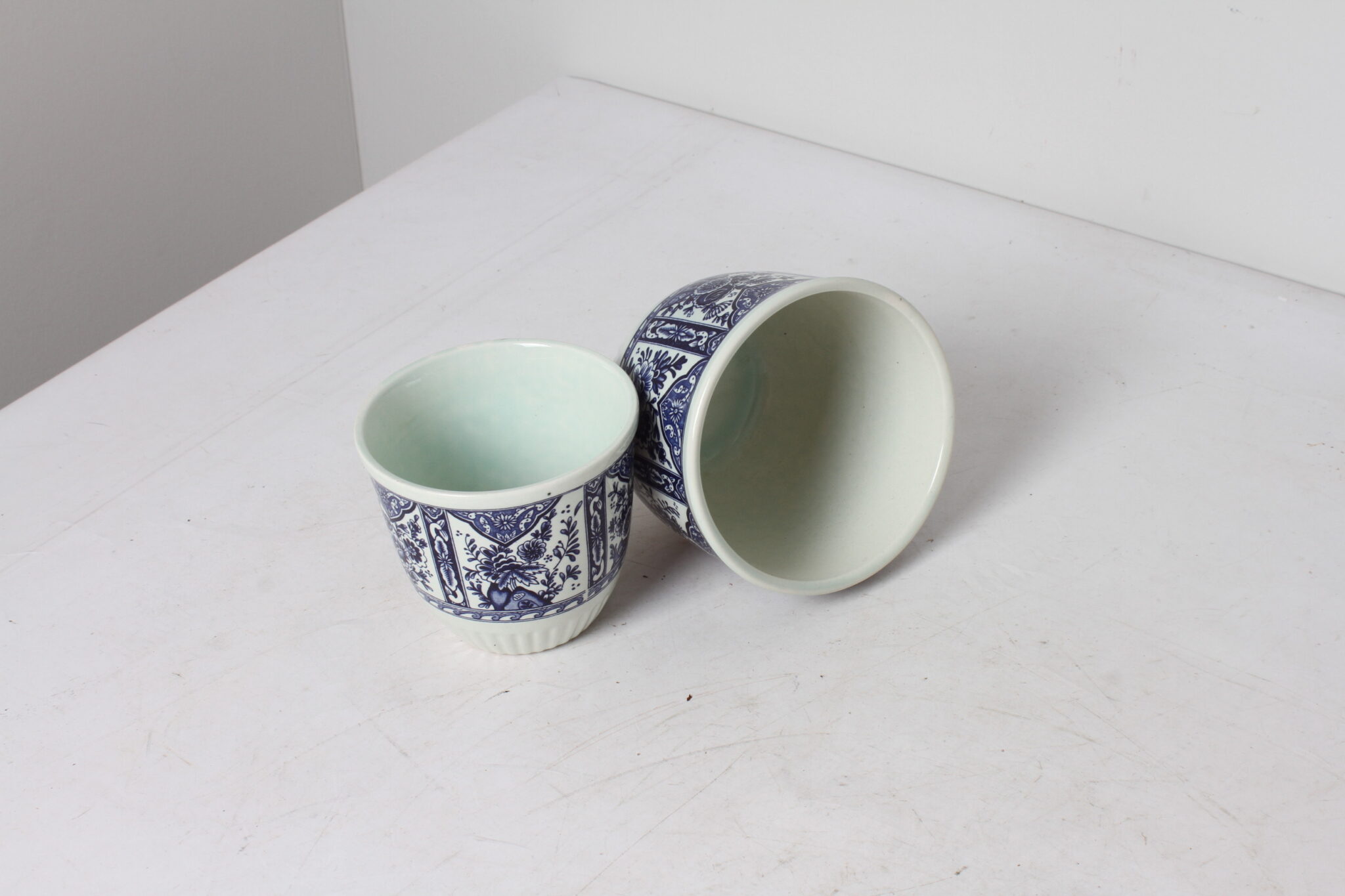 2 bols en porcelaine bleu cobalt de Delft de Boch Germany (1)