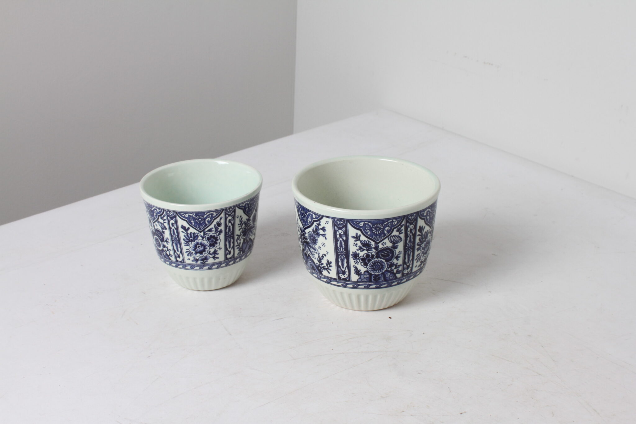 2 bols en porcelaine bleu cobalt de Delft de Boch Germany (2)
