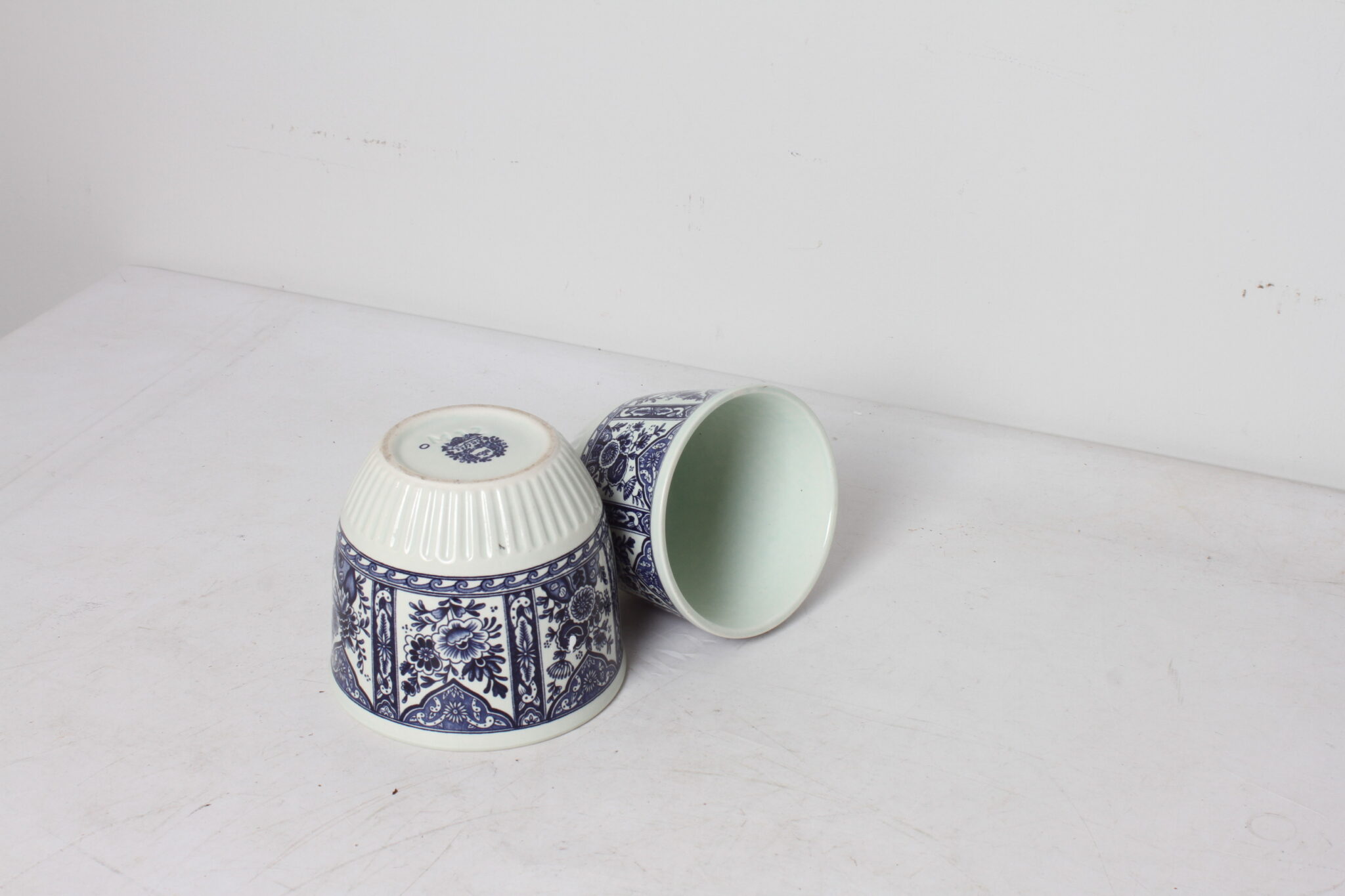2 bols en porcelaine bleu cobalt de Delft de Boch Germany (4)