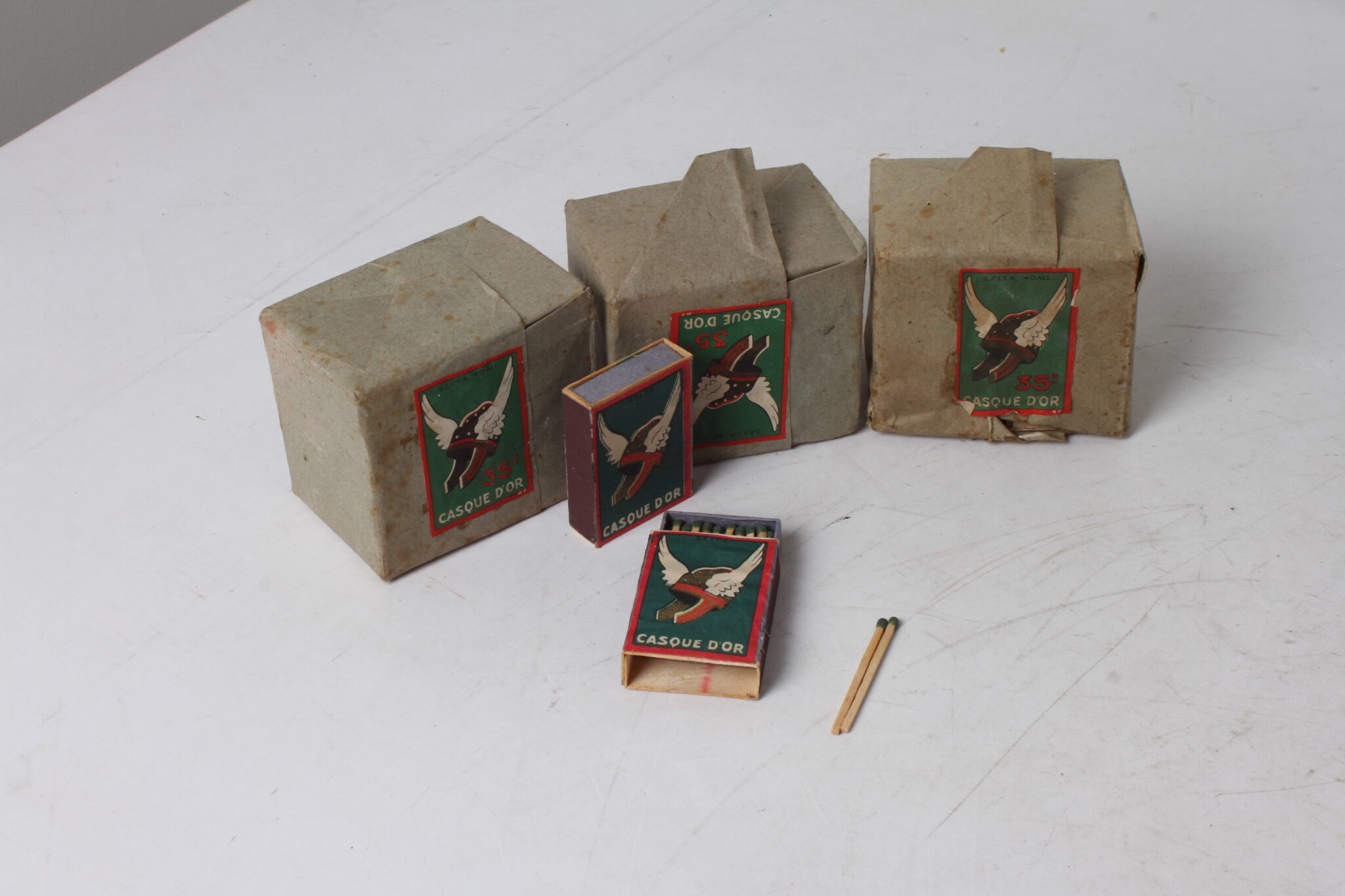 32 Boîtes D'allumettes Casque d'or - Seita (2)