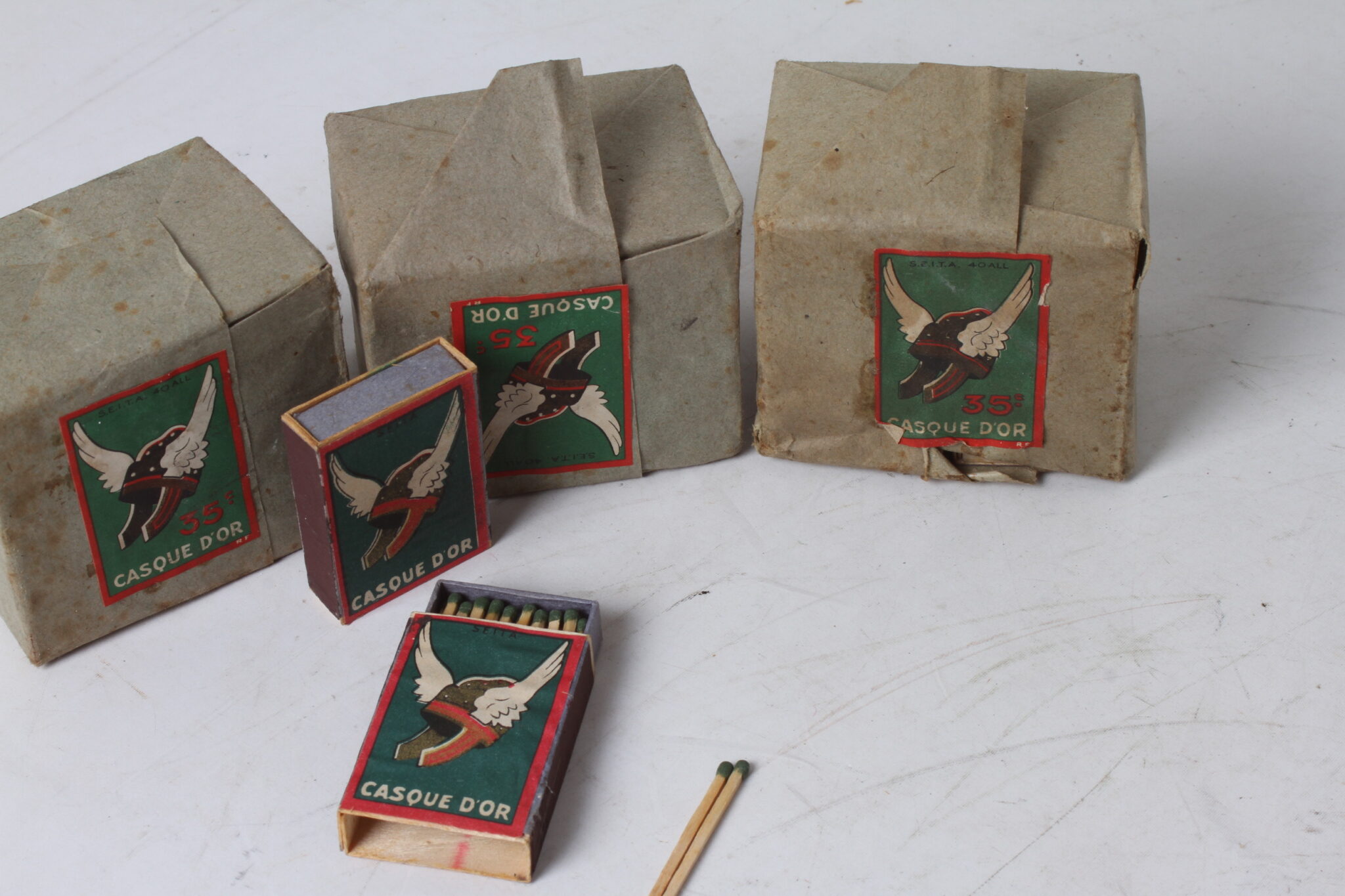 32 Boîtes D'allumettes Casque d'or - Seita (3)