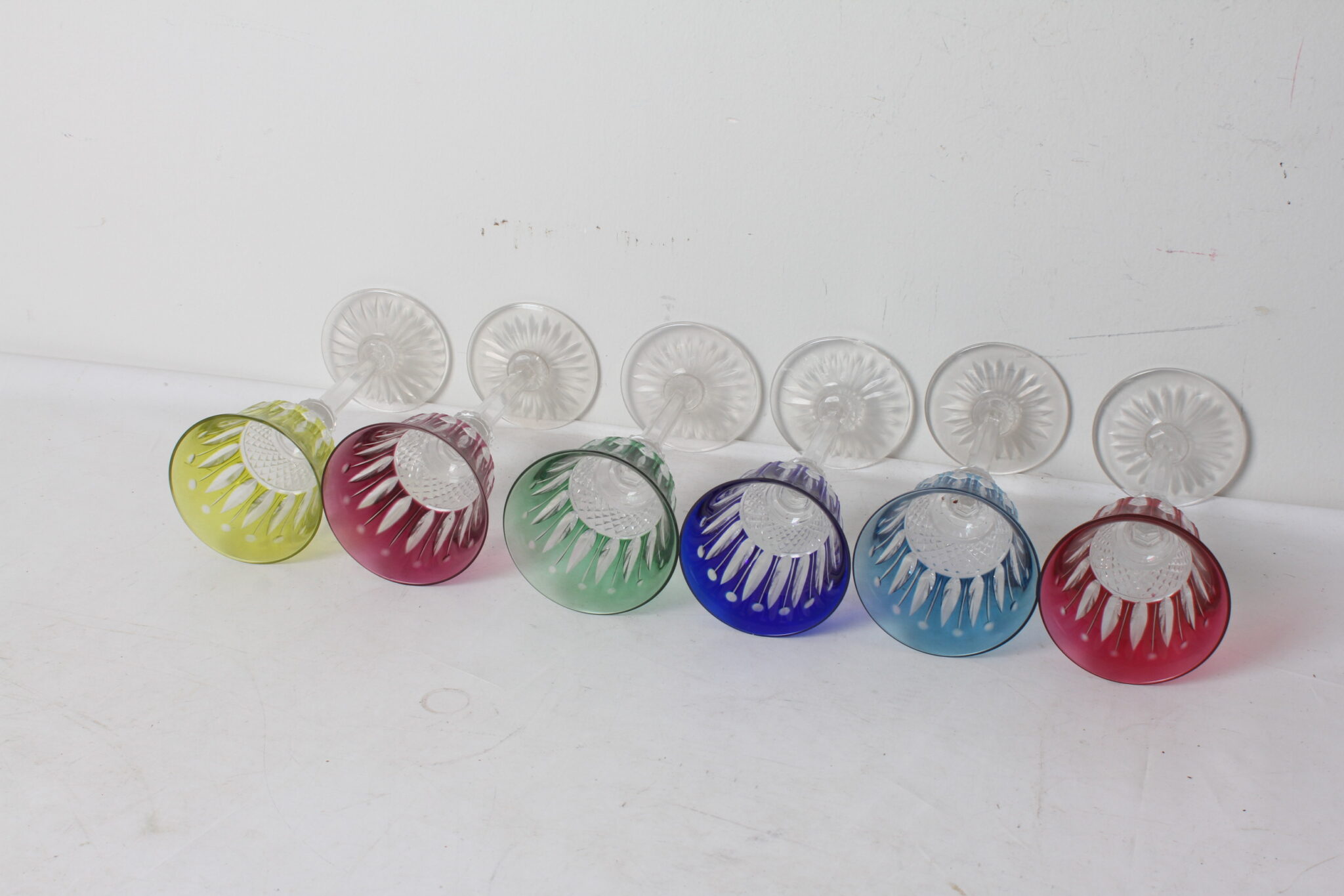 6 verres en cristal polychrome – Modèle Tommy (3)