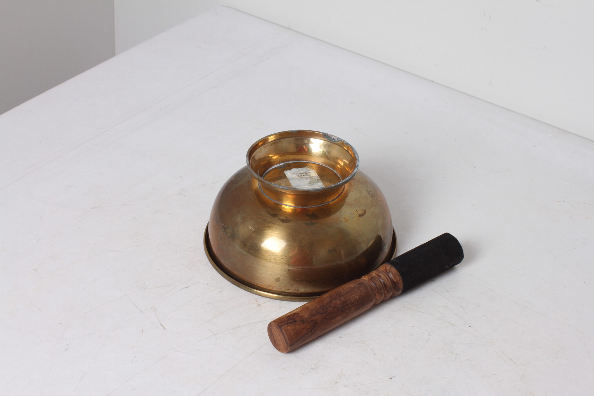 Bol chantant tibétain métal doré (1)