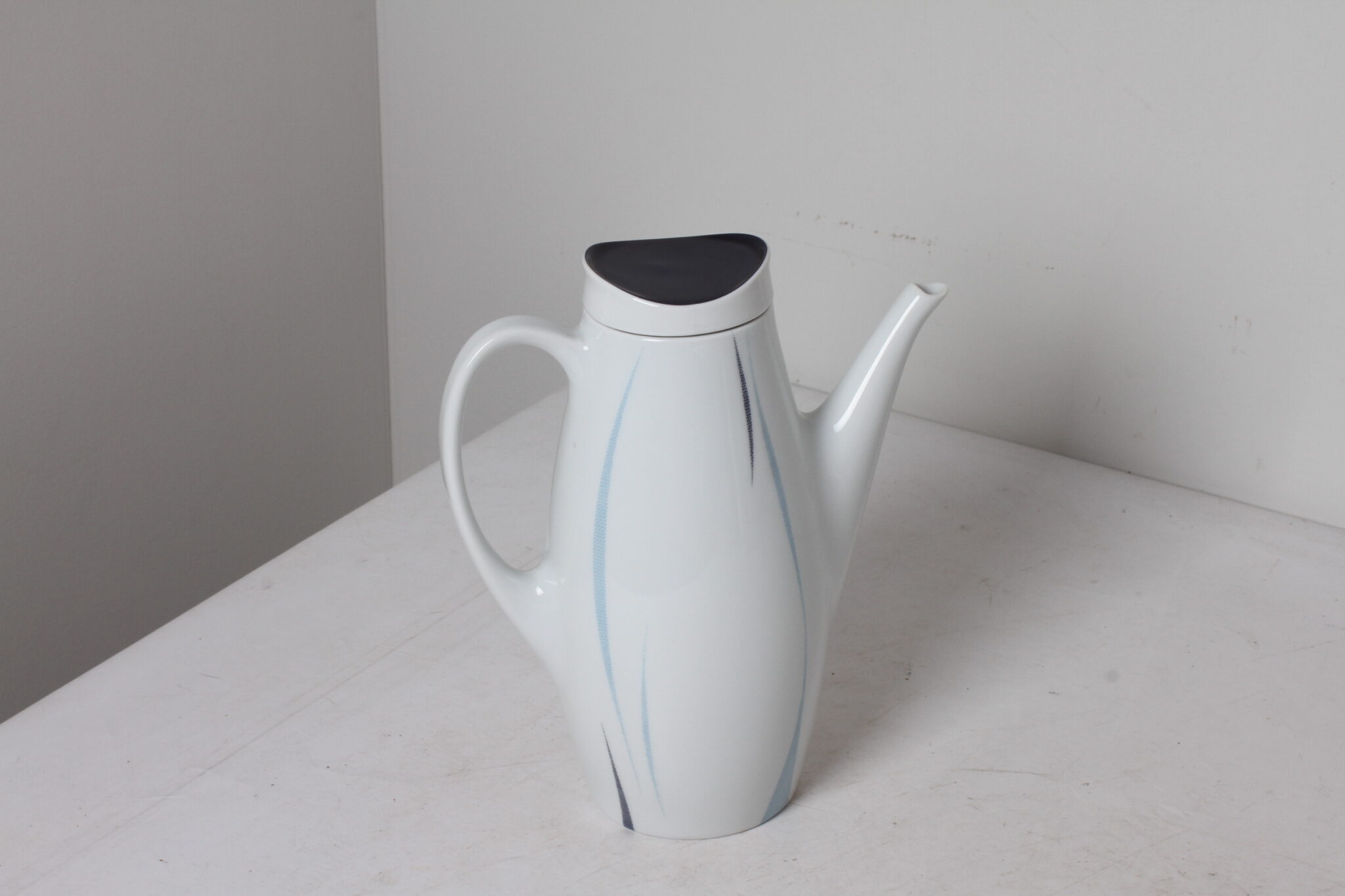 Cafetière en porcelaine blanc et bleu - Thomas (2)