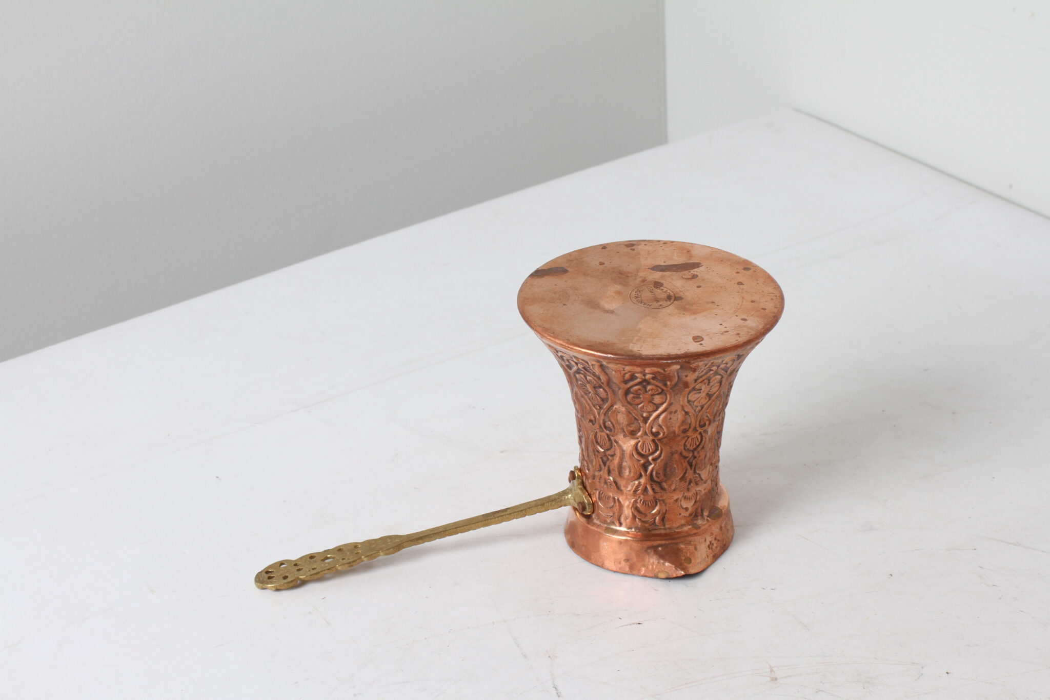 Cafetière turque en cuivre artisanale H. Muhamed (1)